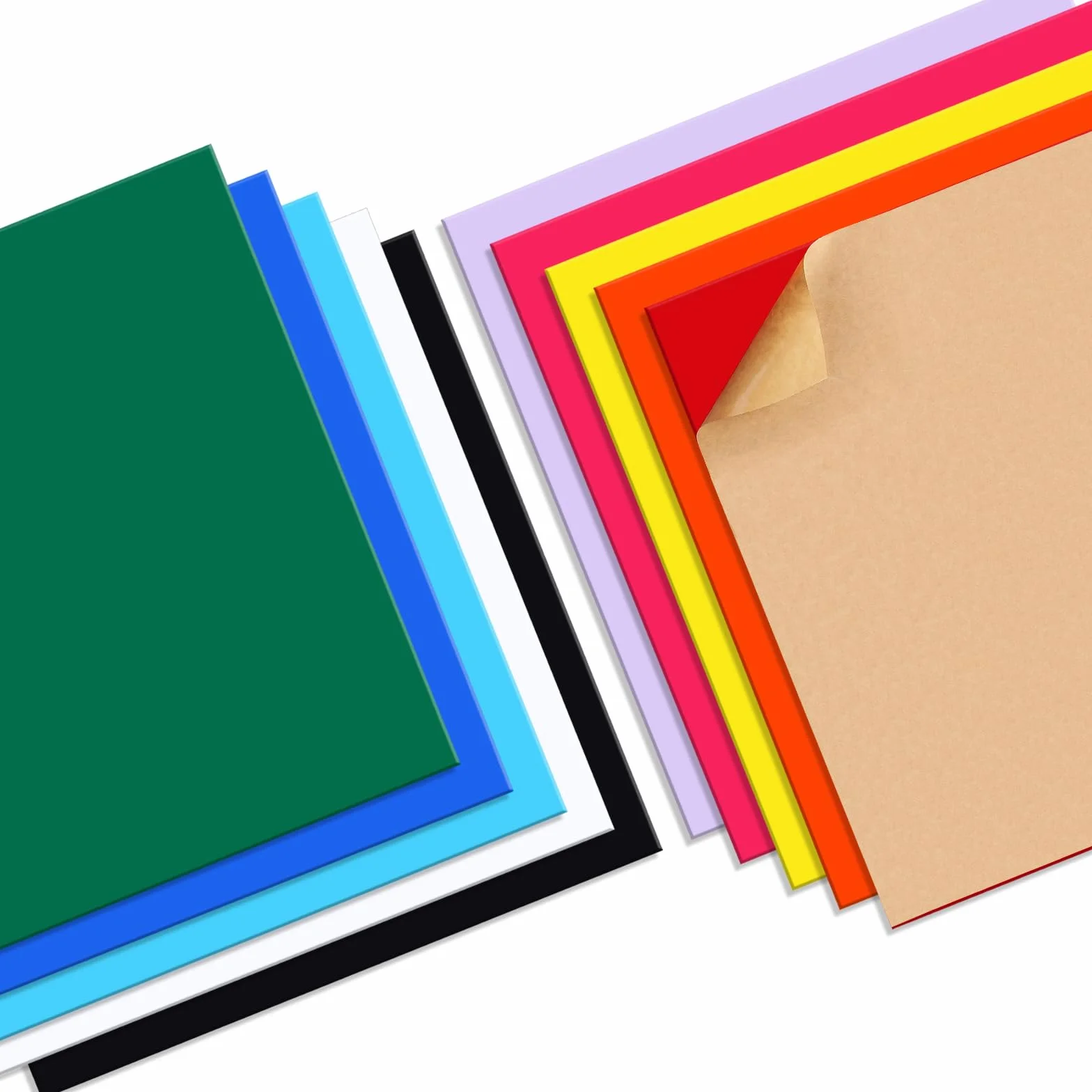 Piastre in plastica acrilica 10 pezzi Lastre fusibili Colorate Piastre per taglio laser per gioielli fai da te, artigianato, cornici per quadri, cartelli, progetti espositivi 20x20cm