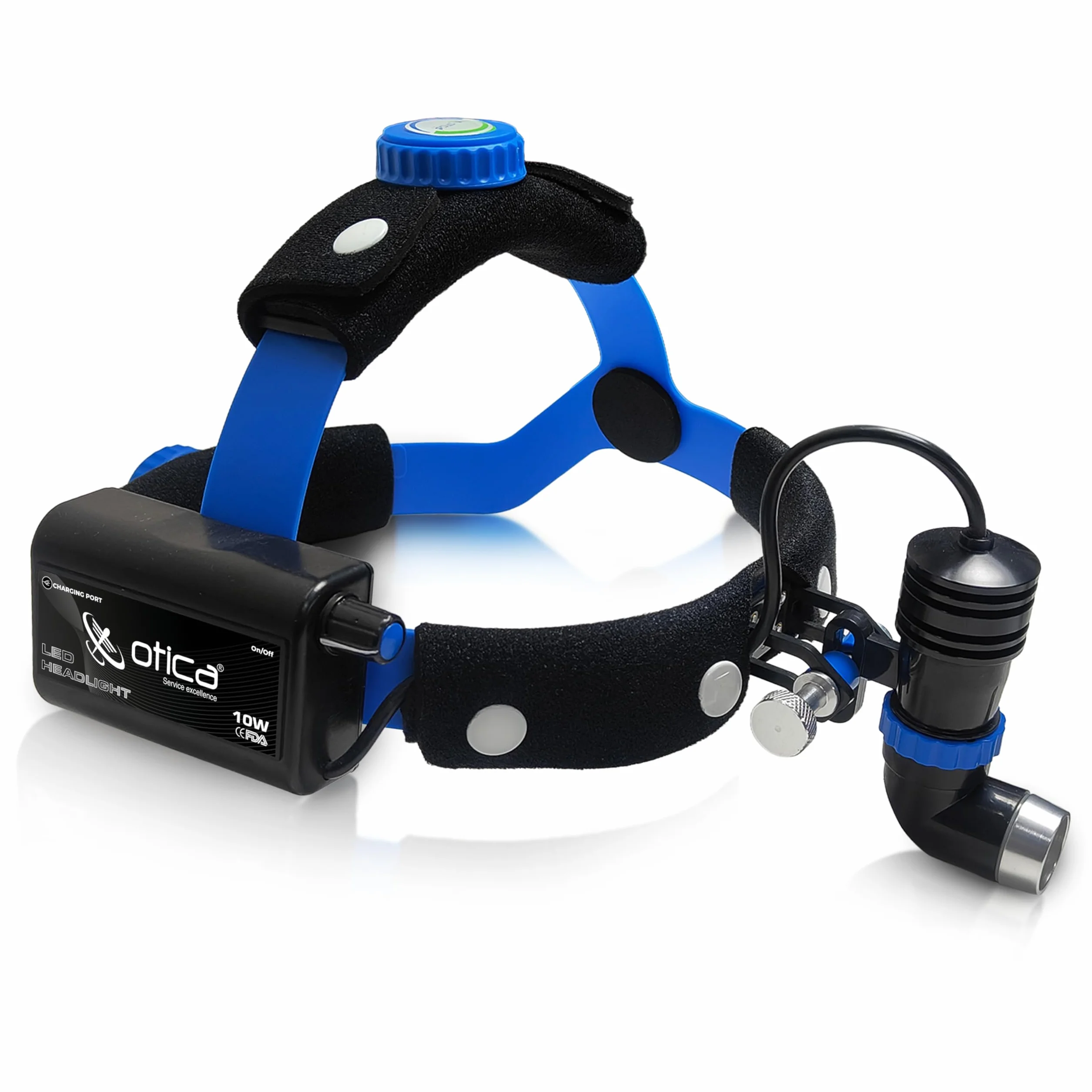 OTICA 10 Watt ENT Surgical LED Headlight for Doctors Hospital and Multi Purpose (NonAdjustable Focus of Light)