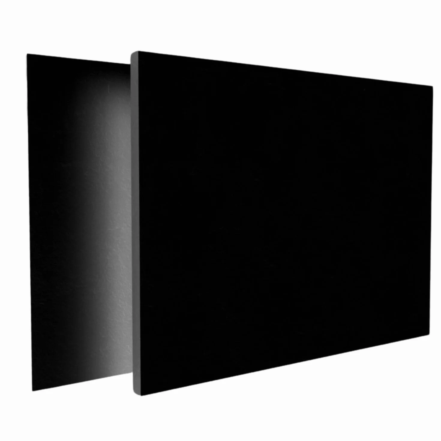 Plavaly Pannello PVC Espanso Nero 50x50cm 5mm Resistente Acqua Umidità