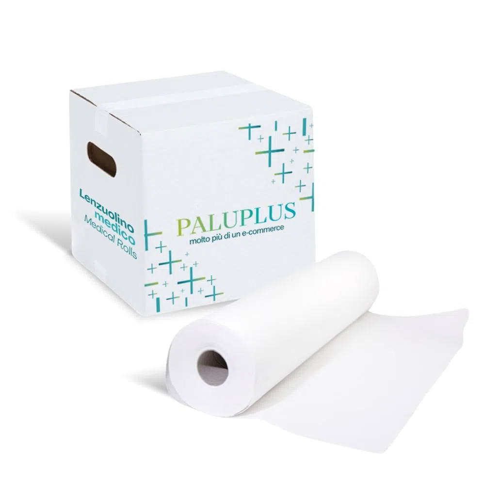 Virsus Rotolo 75 Carta Lettino 12 pz Lenzuolini Lenzuolino Medici per massaggio estetista e terapie altezza 60 cm 2 veli medico