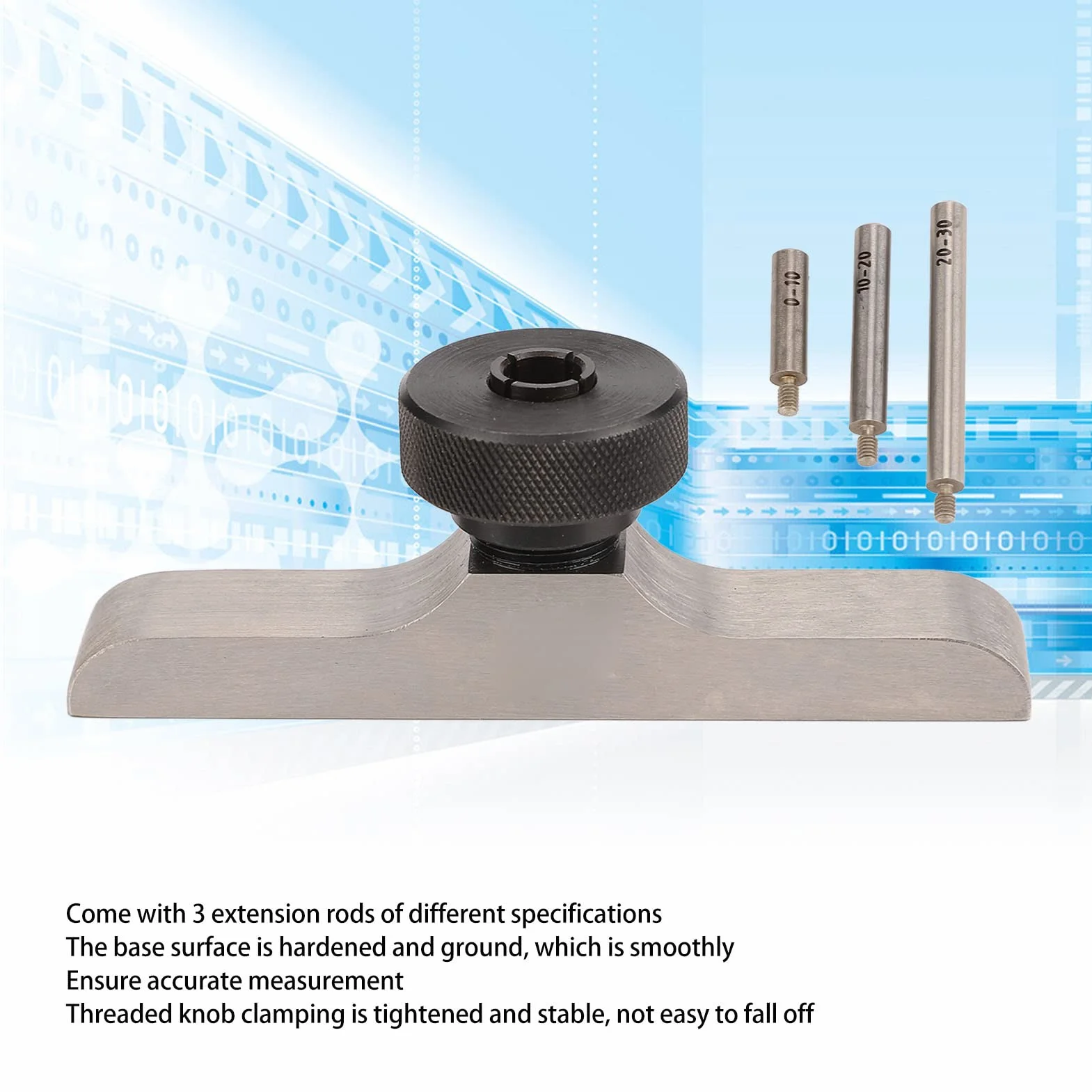 Base per indicatore di profondità del quadrante, supporto per misurazione (103 x 17 mm) Strumenti di misura