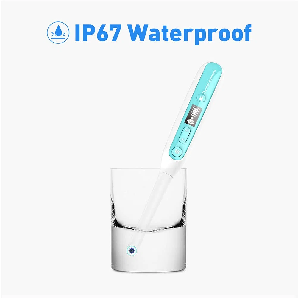 Endoscopio senza fili, endoscopio intraorale con 8 luci a led WiFi wireless telecamera dentale ispezione per dentista orale in tempo reale video strumenti dentali