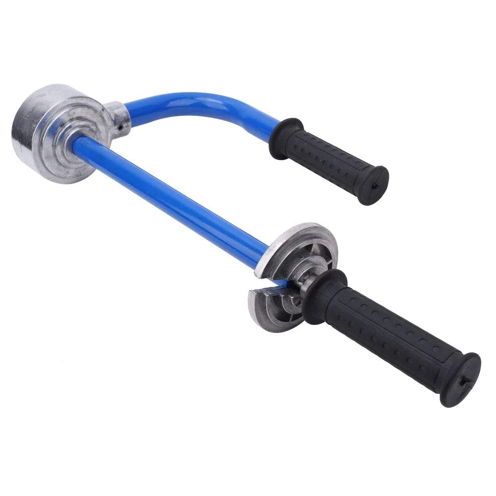 Dispenser di Film Estensibile per Rotoli di Pellicola 12" a 20", Dispenser di Pellicola Estensibile per Impieghi Gravosi in Acciaio Al Carbonio per Imballaggi(blu)