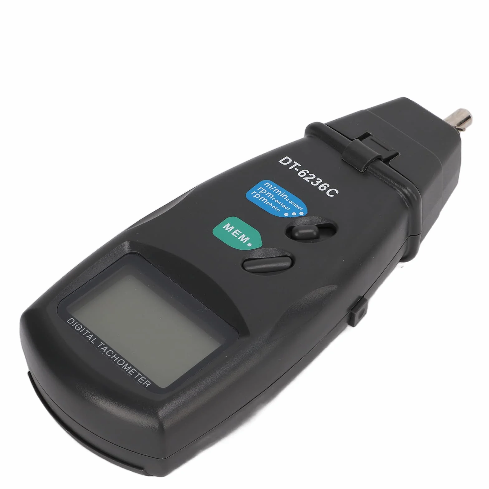 DT6236C Tachimetro Digitale 2 in 1 Contagiri Optoelettronico a e Senza Contagiri 19999 RPM Misuratore di Velocità Manometro Tascabile per Ruote a Motore