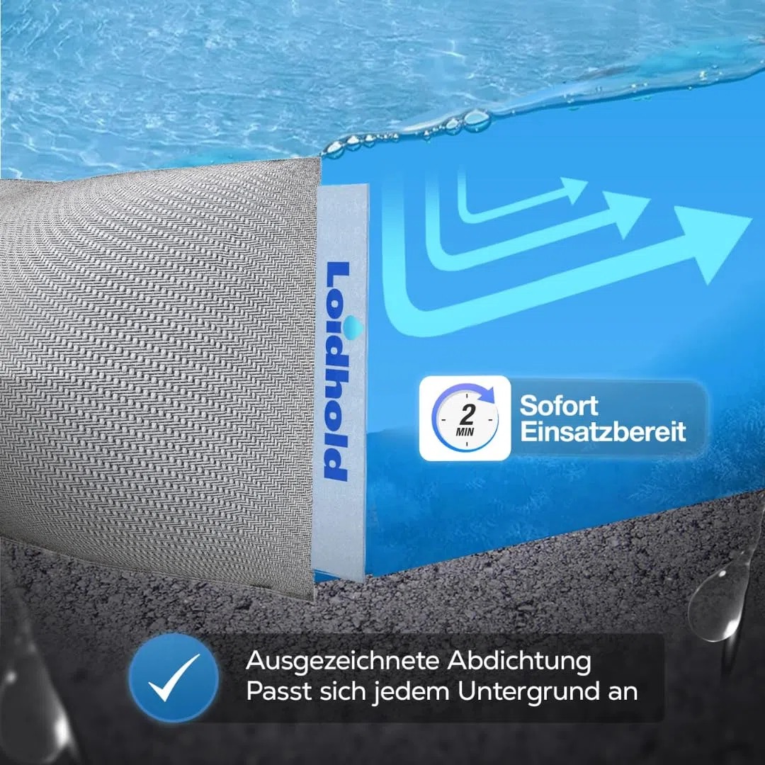 Paratia Antiallagamento Mobile - Barriera Anti Alluvione Riutilizzabile - Protezione Contro le Inondazioni per Porte, Box e Cantine - Barriera Acqua Made in Austria