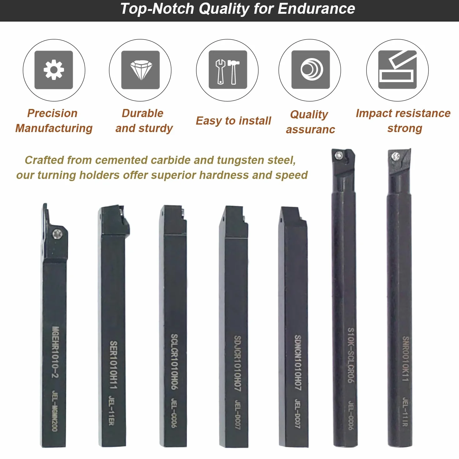 21 Pezzi Tornio Carburo Utensile per Tornitura Utensili 10mm Tornio CNC Set CNC per Tornitura in Carburo Strumento di Tornitura Bit Set Inserto in Carburo con Chiavi per Utensili per Torni