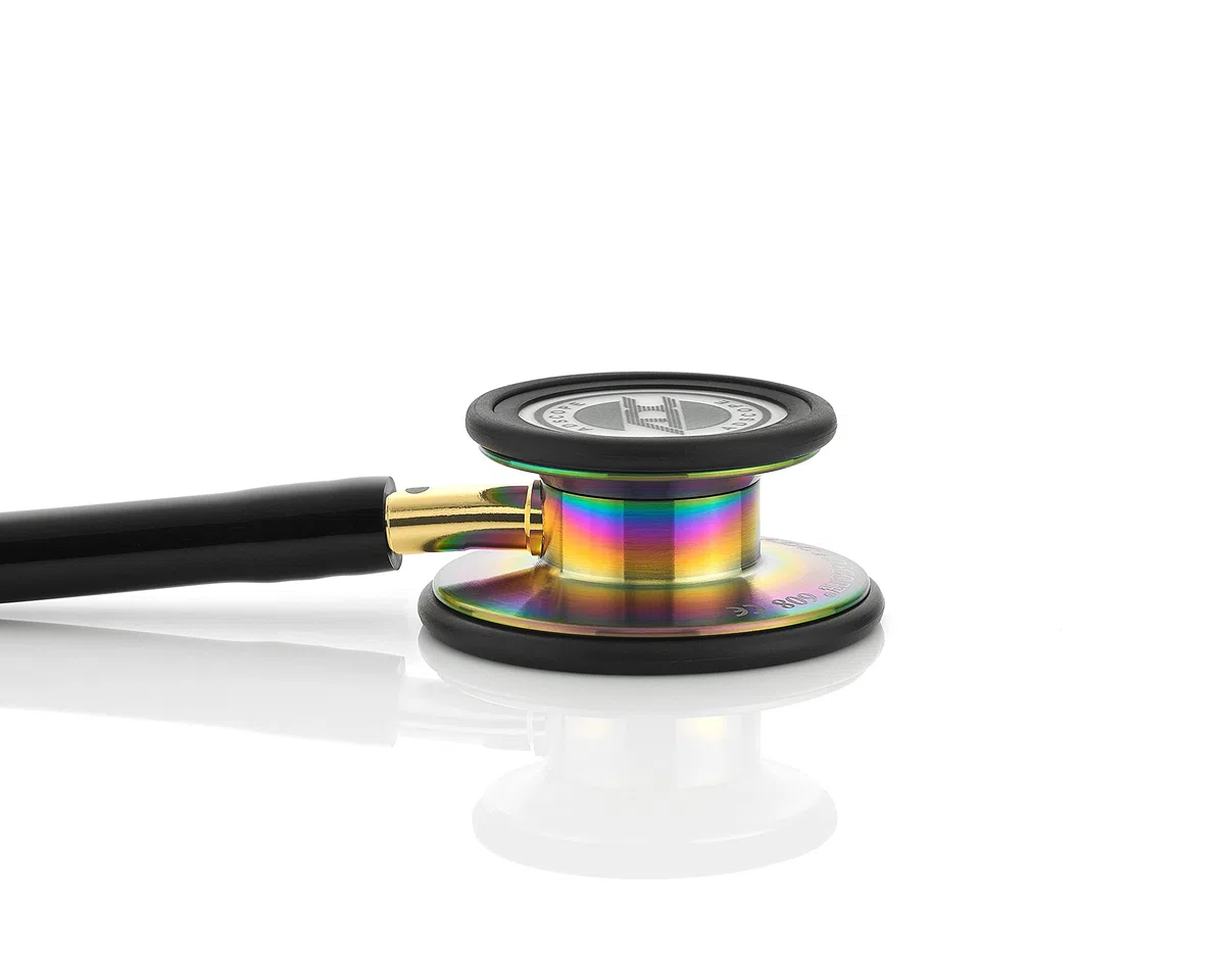 ADC Adscope 608 - Stetoscopio clinico con testina convertibile - Caraibi metallici iridescenti