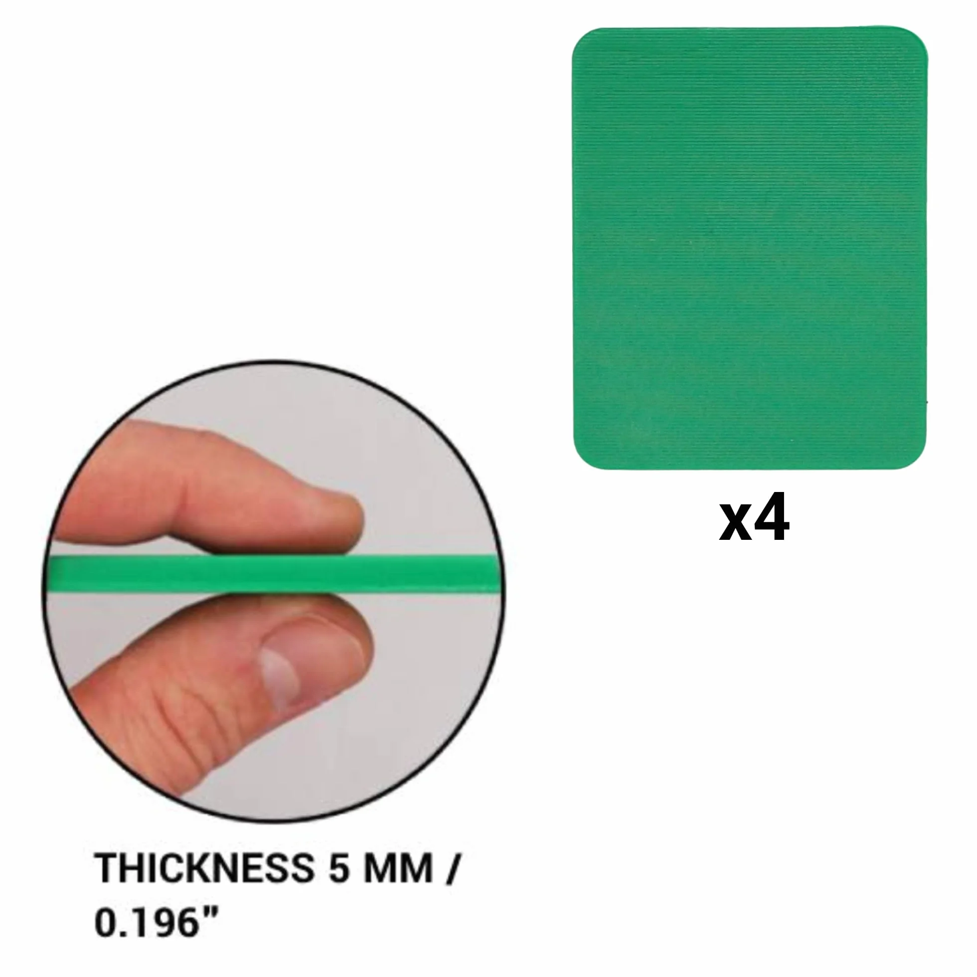 SKIR'CO Spessori piatti in plastica da 5 mm, distanziatori per telaio 53 x 66 mm, distanziatori di livellamento solidi, distanziatori per porte e finestre