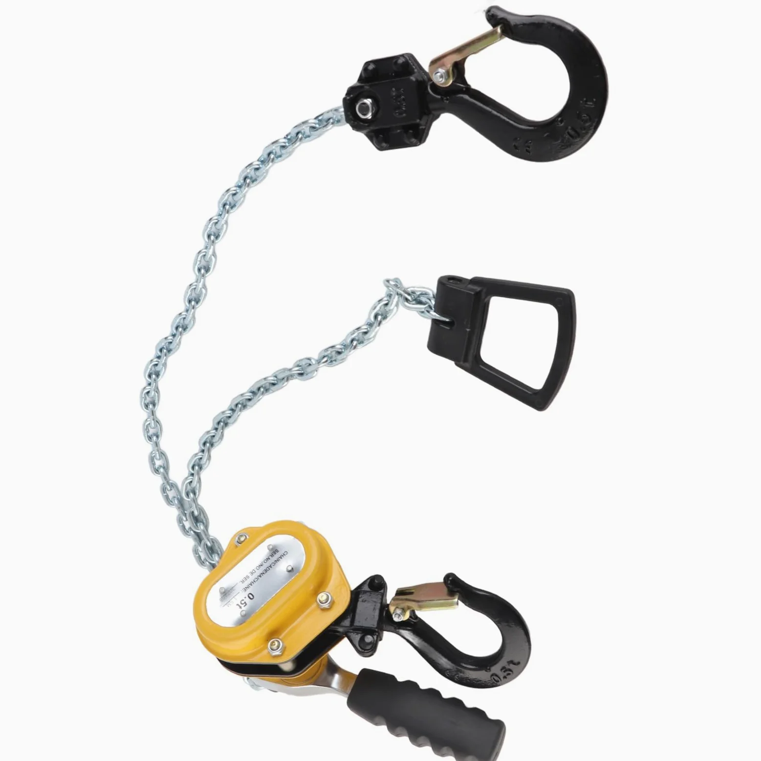 La Leva a Catena Hoist 500kg Carico - Puleggia a Leva Portatile con una Catena di 1,5 M per Workshop, Garage, Utilizzo di Fabbrica