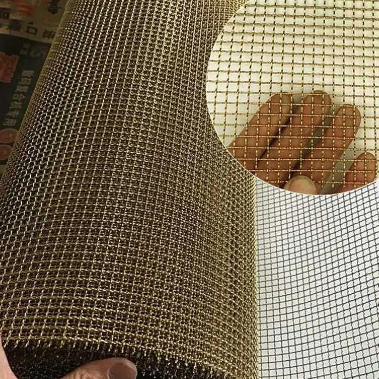 Rete in Ottone Schermo a Rete Metallica 10mesh Filtrante Alta Densità