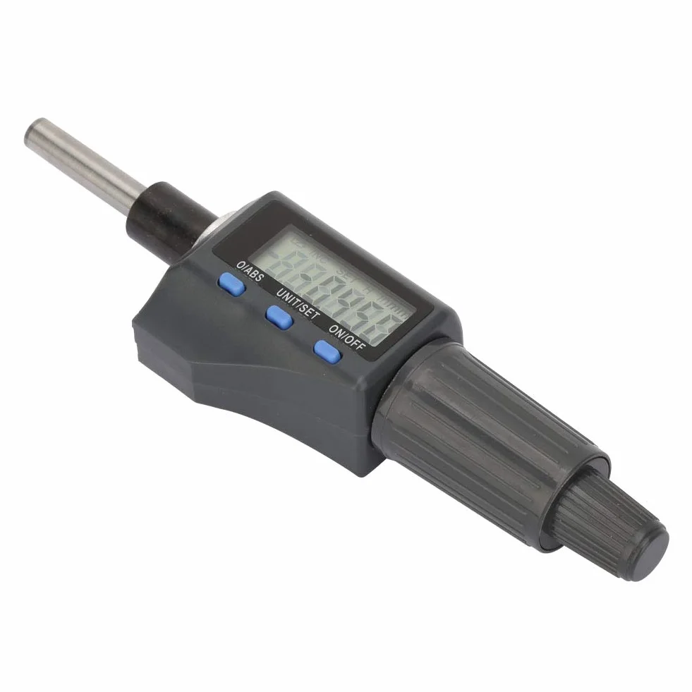 Testina micrometrica digitale da 0,001 mm, strumenti di misurazione dello spessore, unità di supporto per testina elettronica da 0-25 mm Conversione