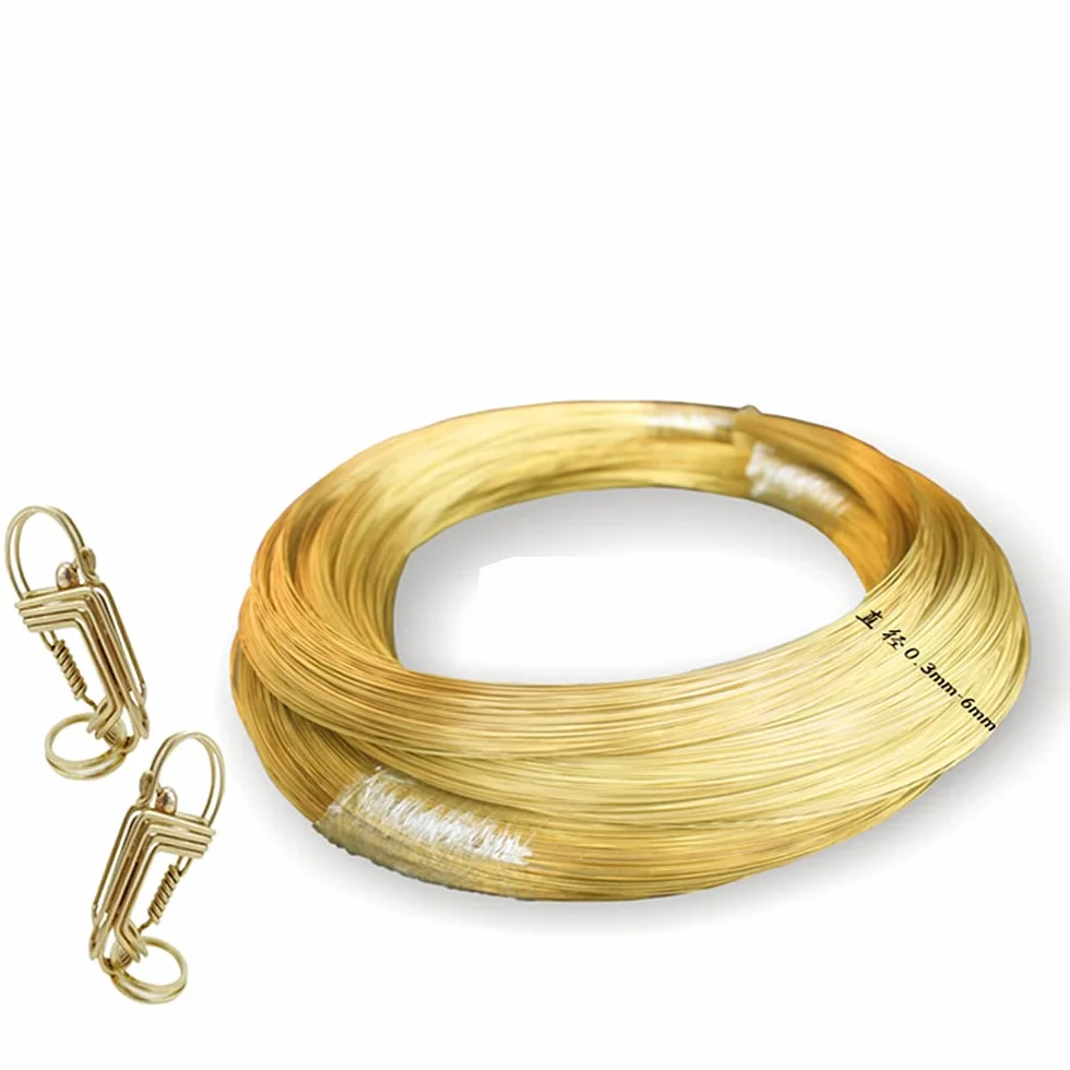 ONECHANCE Filo di Ottone Nudo Resistente all'Appannamento Filo di Gioielli Filo di Metallico, Utilizzato per Industria, Hardware, Creazione di Gioielli Color Morbido Size 16 Gauge/1.3mm - 500g