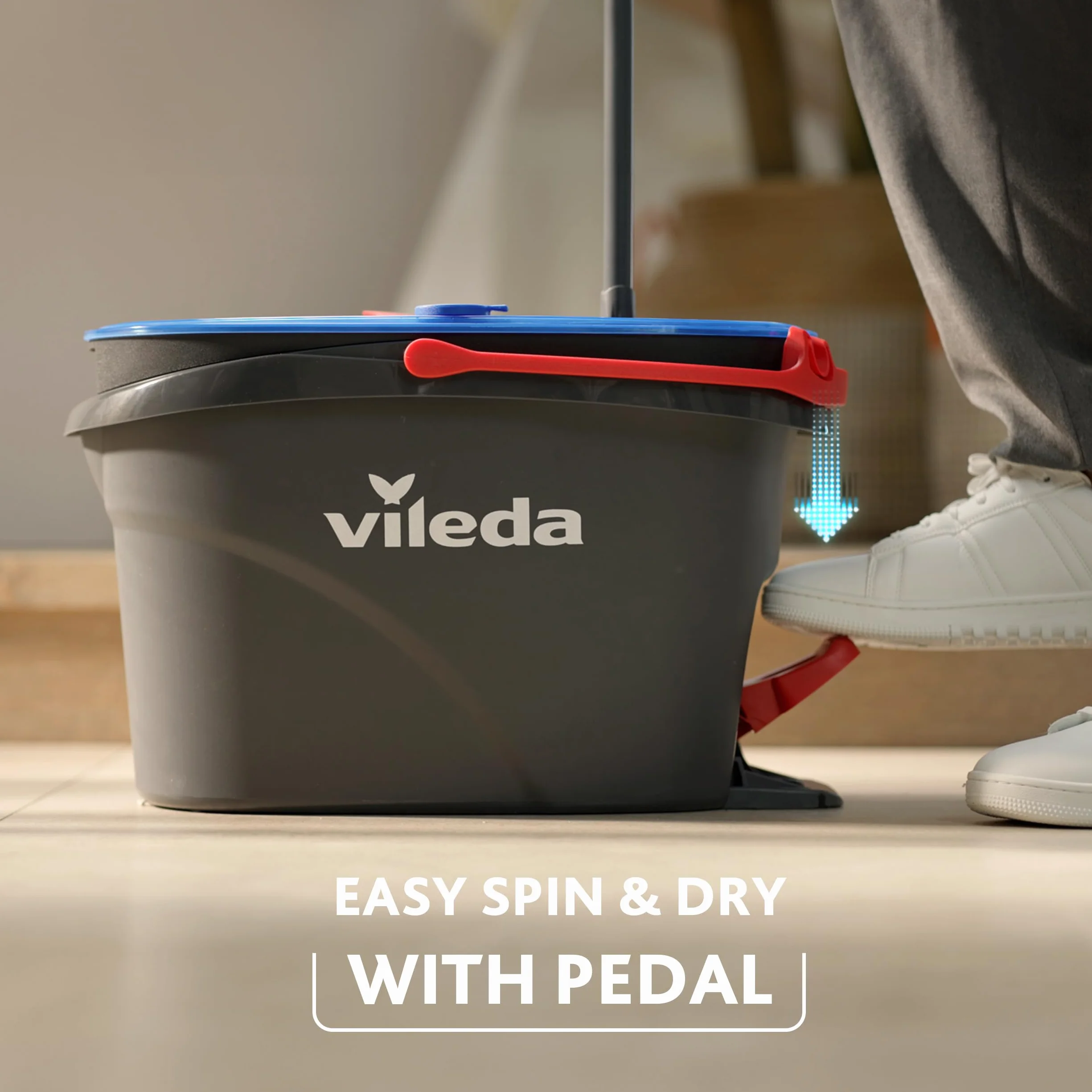 Vileda H2PrO Spin Mop Sistema lavapavimenti con centrifuga a due serbatoi