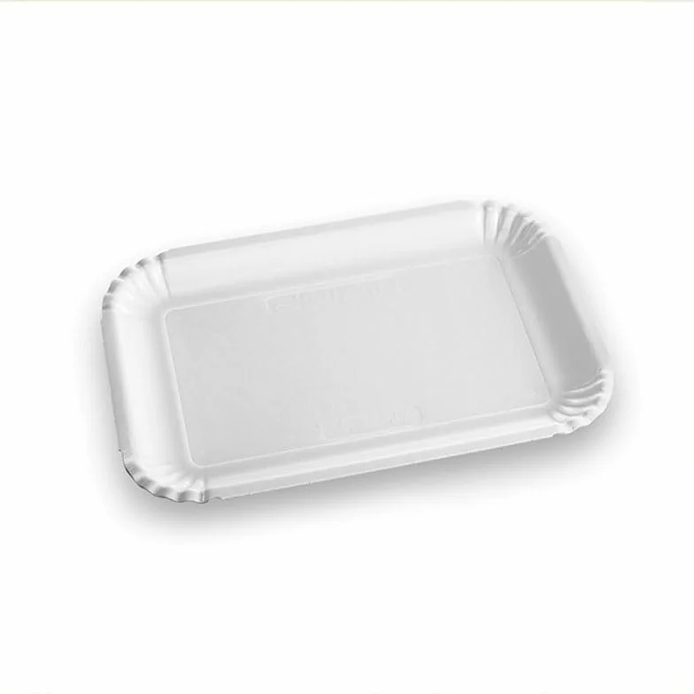 Vassoi per Pasticceria in Cartone POLITENATA BIANCO 29,5x20,5 cm Navetta Monouso 5CF x 15Pz (75)