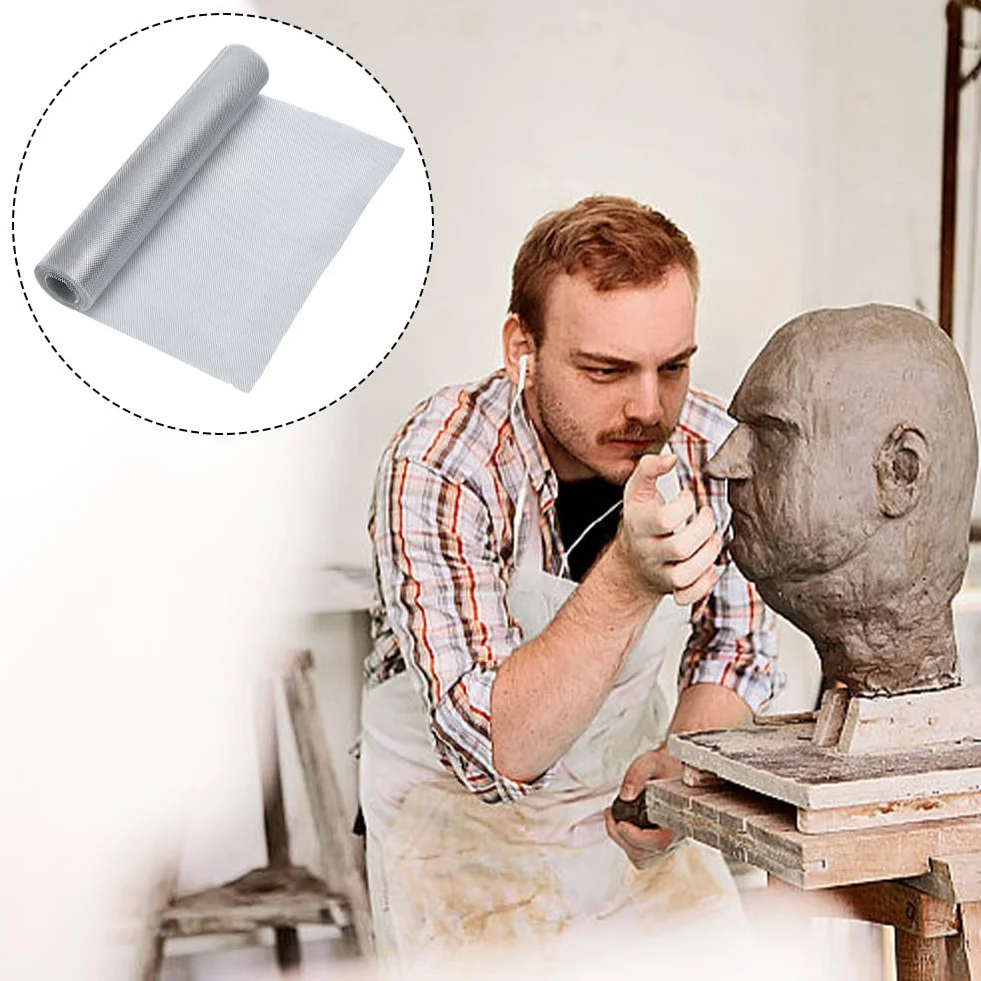 WEBEEDY Rete metallica in alluminio per arti e mestieri, 40 cm x 5 m, per sculture fai da te, arte del giardino, decorazioni per la casa e progetti creativi, 40 cm x 5 m