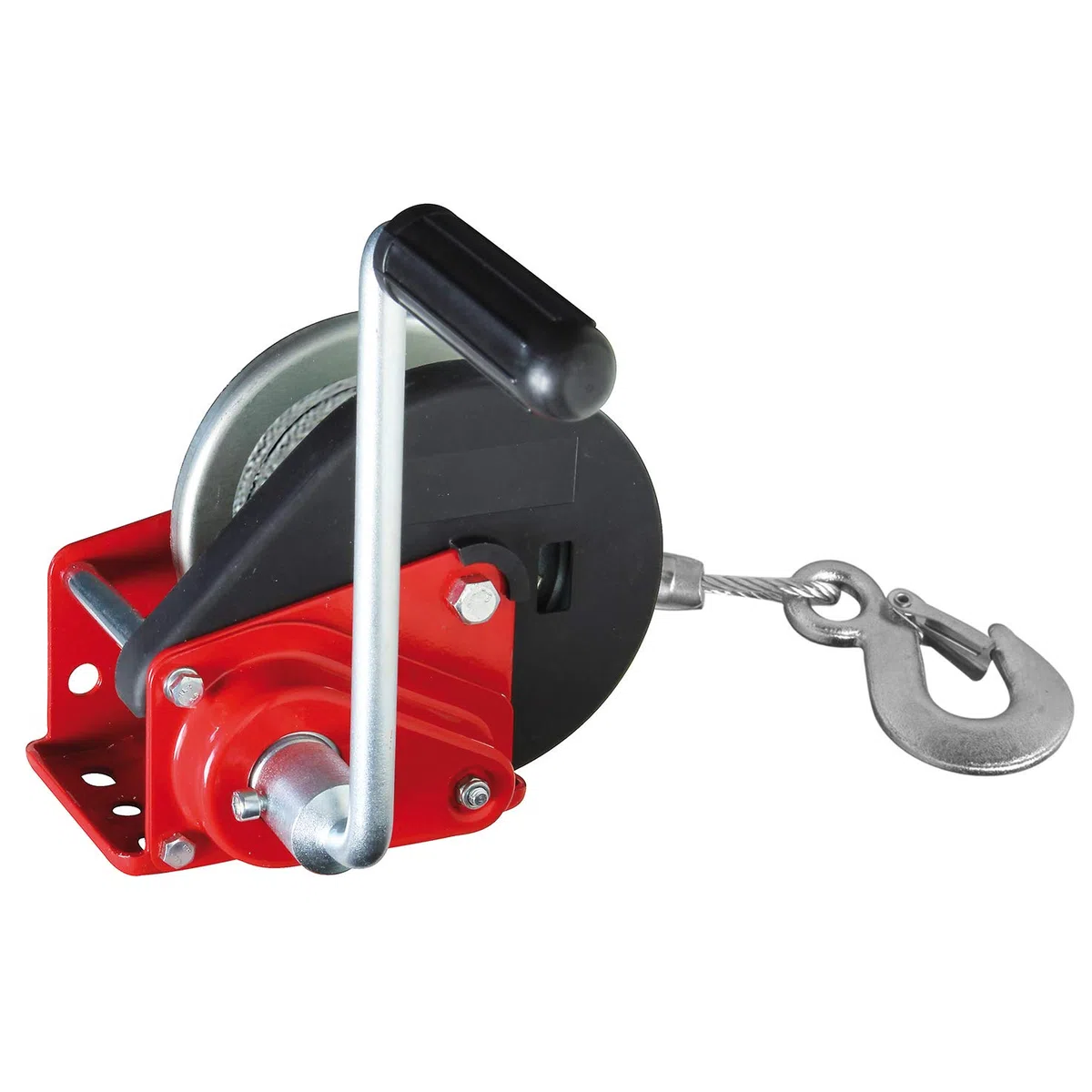 Valex Verricello Manuale con Freno Automatico, Fune e Gancio, 680kg
