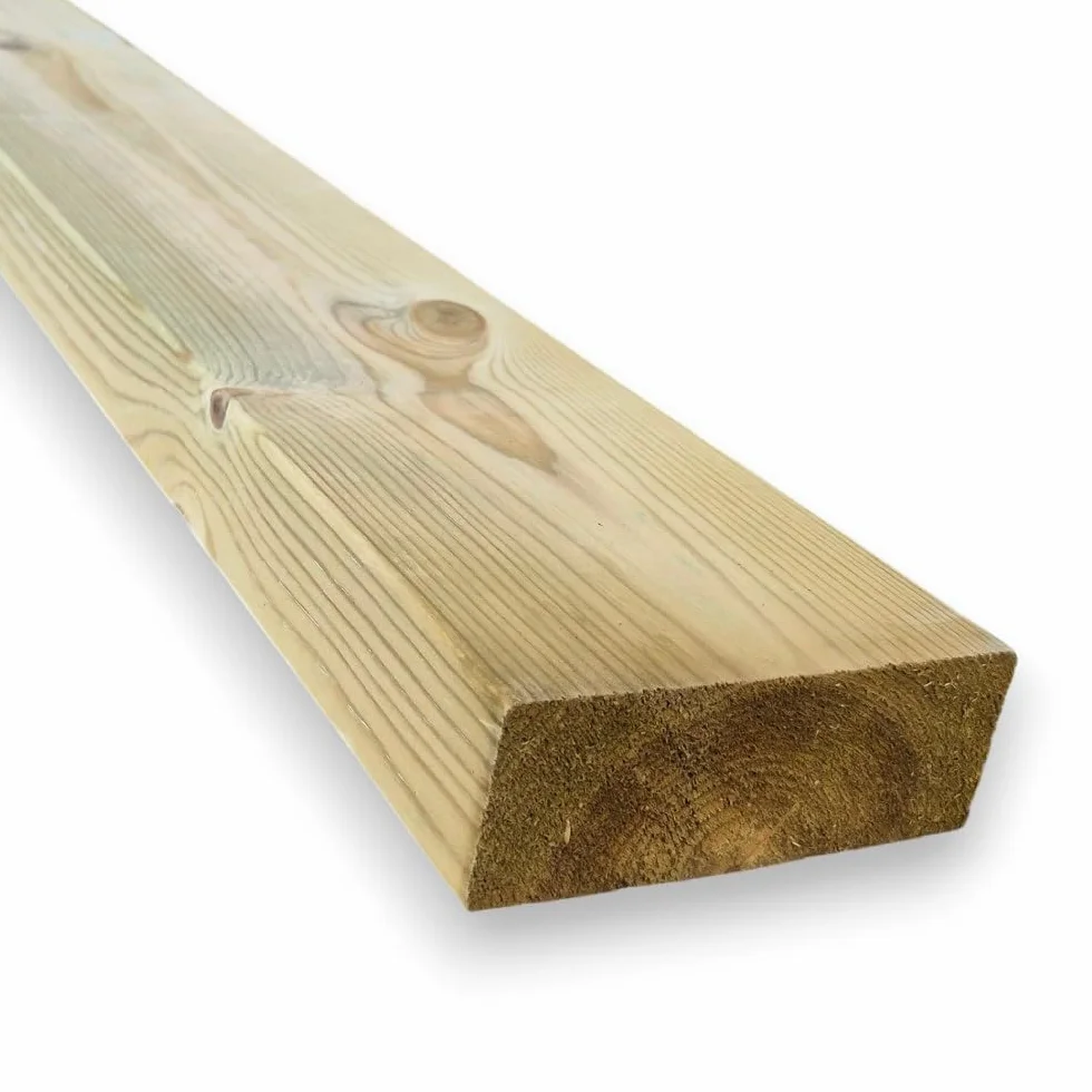 SUNWOOD Listello in Pino Massello Impregnato in Autoclave 4,5x12 cm 300 cm Travetto per Esterni Pergole Gazebo