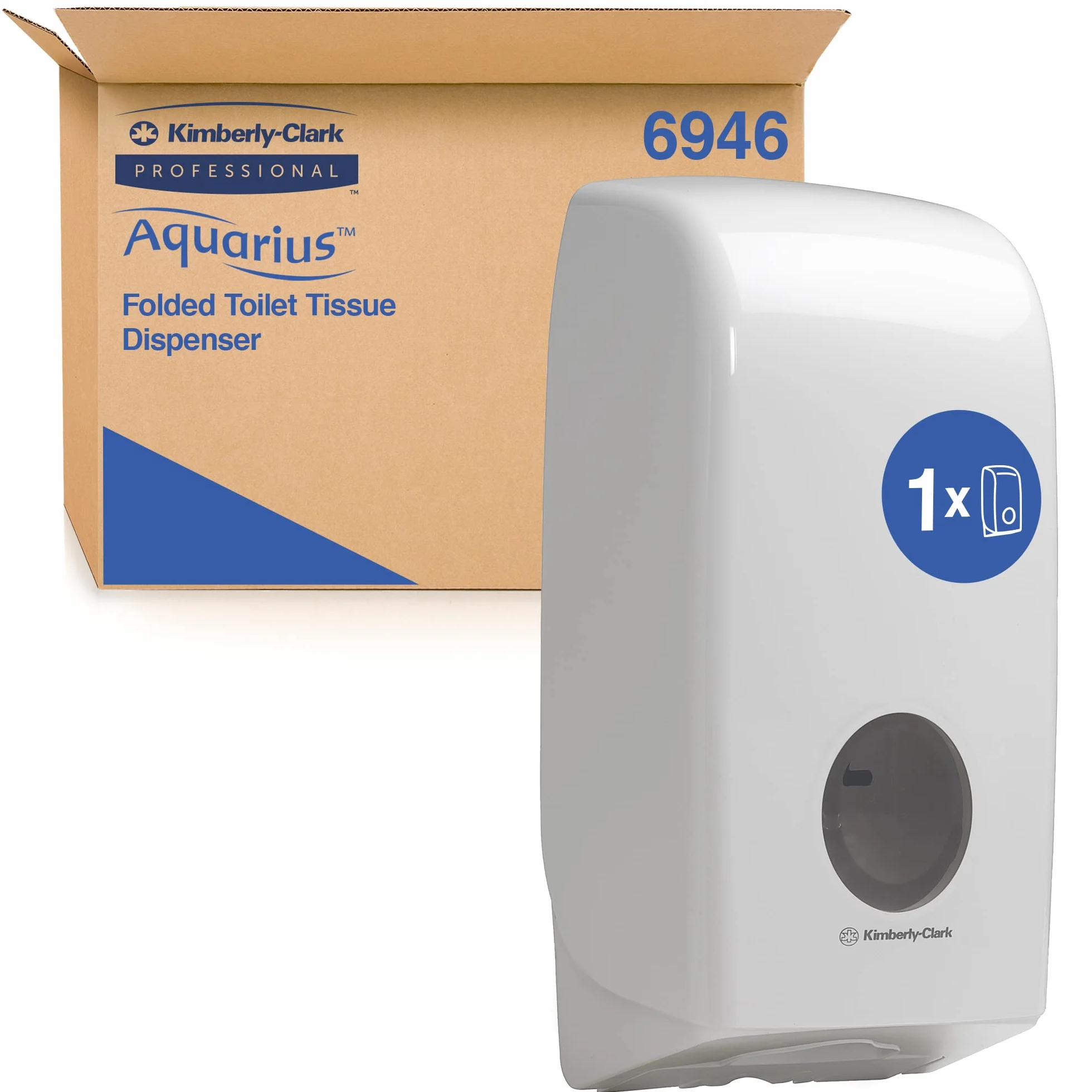 Kimberly Clark Aquarius 6946 Dozownik papieru toaletowego pojedyncze odrywanie biały