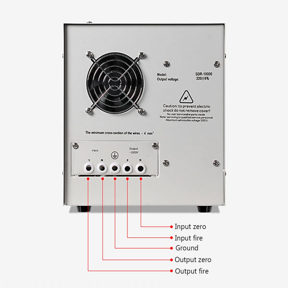 Regolatore di Tensione, 220V Alta Precisione Automatica Monofase Uso Domestico Stabilizzatore di Tensione AC Apparecchio Regolatore Protettore per Elettrodomestici Instabili,5KW