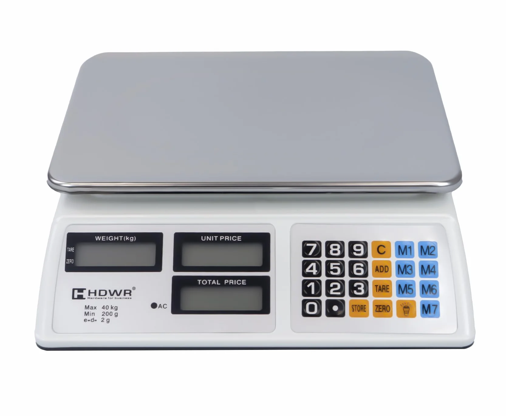 Bilancia Elettronica Digitale 40 kg Precisione +/- 2 g HDWR wagPRO-S40