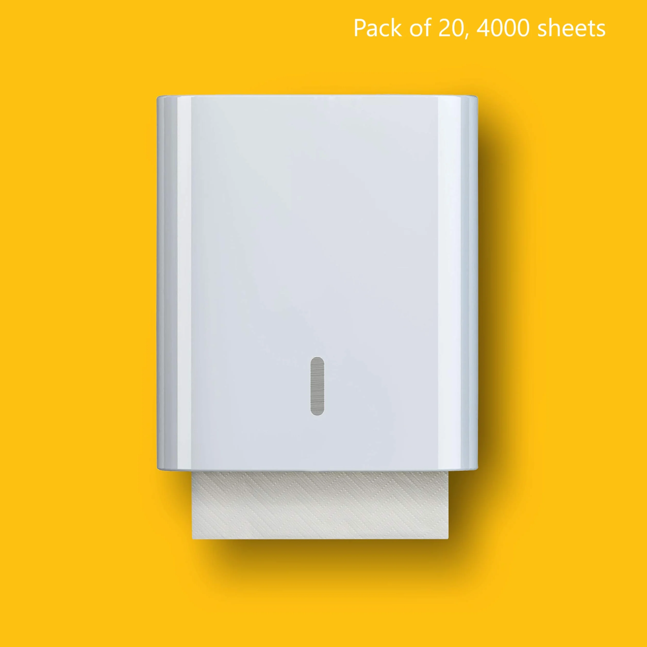 AmazonCommercial Asciugamani Di Carta Piegati A Z Cellulosa 2 Veli 4000 Fogli 24cm x 20,3cm Compatibile Con Dispenser H2