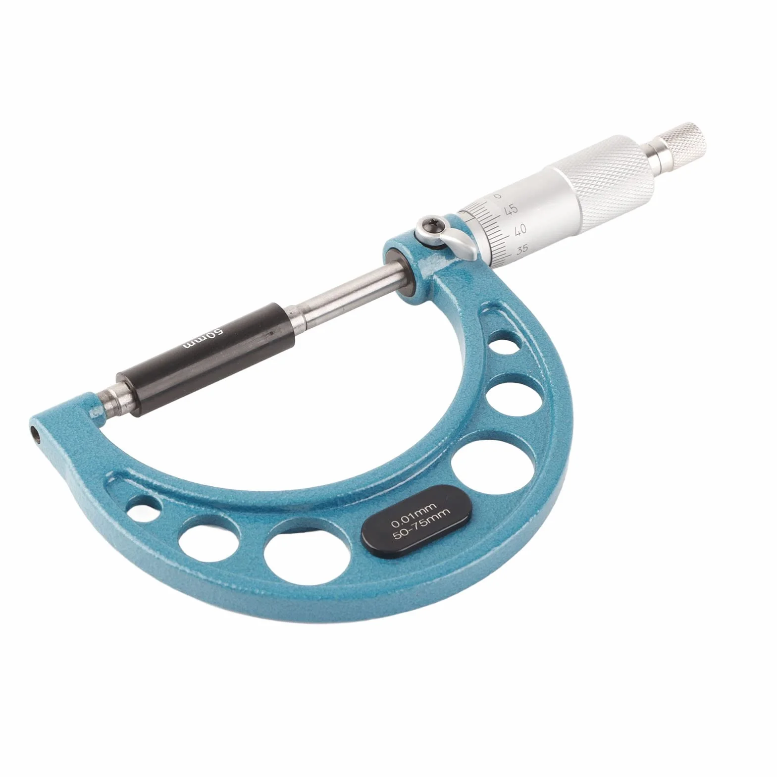 Micrometro Esterno Acciaio Inossidabile 0,01 mm 50-75 mm Strumento Misurazione Alta Precisione