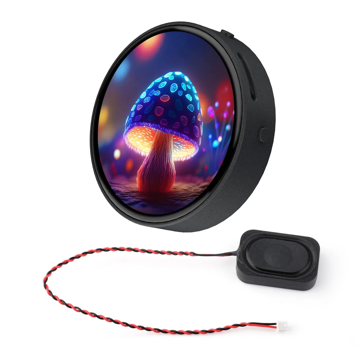 Waveshare ESP32-S3 1.75inch AMOLED Round Touch Display Development Board(with Case, No GPS), 32-Bit LX7 2-Core Processor, 466x466, QSPI Interface, Dual Digital Microphones Array, ESP32 With Display