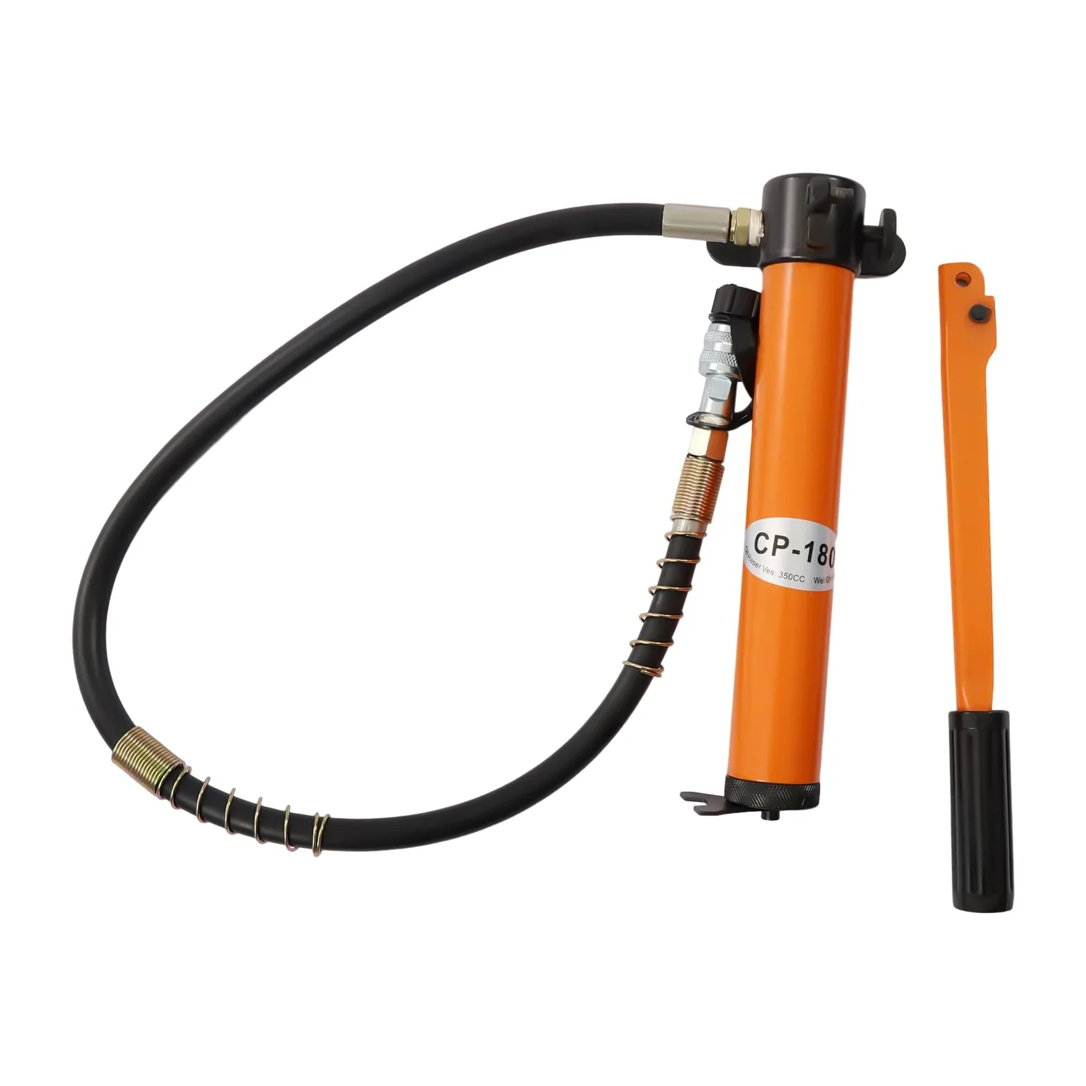 CP-180 Pompa idraulica manuale con tubo da 1 m, 350 CC 70 Mpa Pompa manuale per tubi idraulici, riserve dell'olio, pompa a pressione idraulica, utilizzata in combinazione con cilindri idraulici
