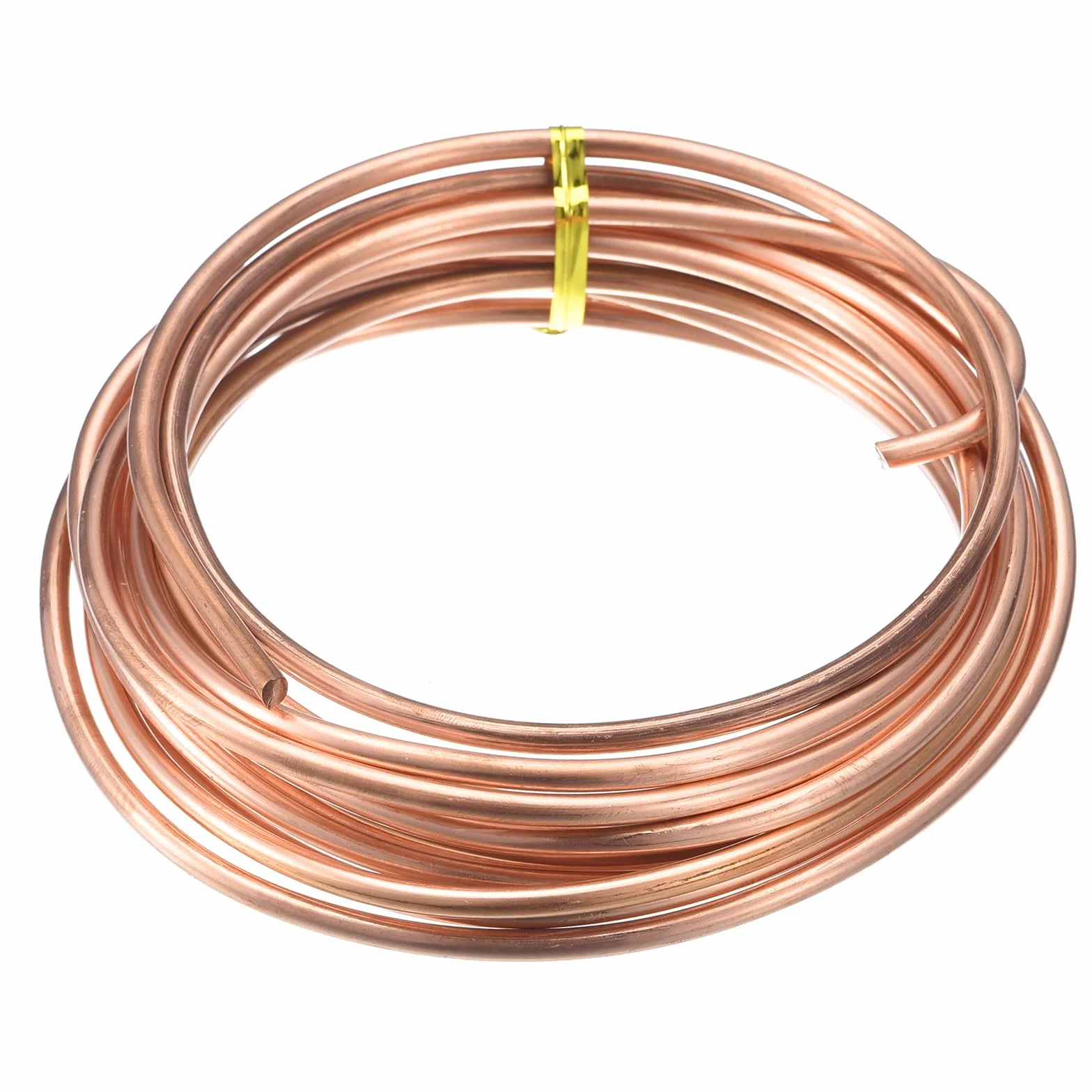 QUARKZMAN 3,5M Filo di Rame Morbido 6 Gauge, Bobina Rame Puro al 99,9% (4mm) Filo Solido per Electroculture Fai da Te Decorazione da Giardino