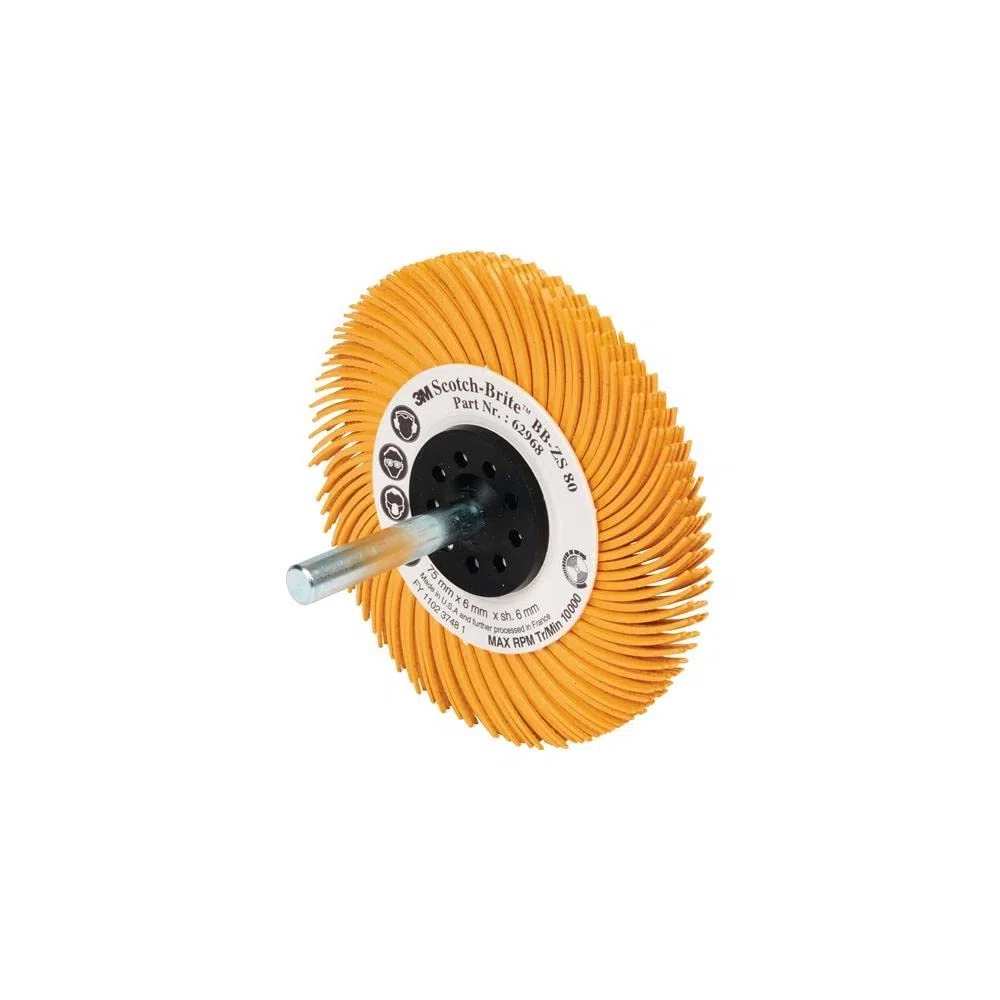 Disco radiale BB-ZS tipo C D.50,8 mm K.80 giallo 15000 min-¹ 3M