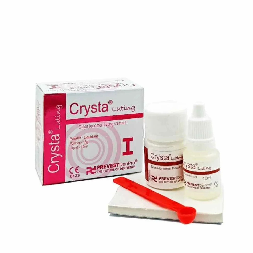 Generic Crysta Vetro Ionomero Ristrutturante Cemento Dentale Fai da te KIT Perso Dente Permanente Riempimento, Cemento Ristrutturante Bianco Fai da Te Permanente..