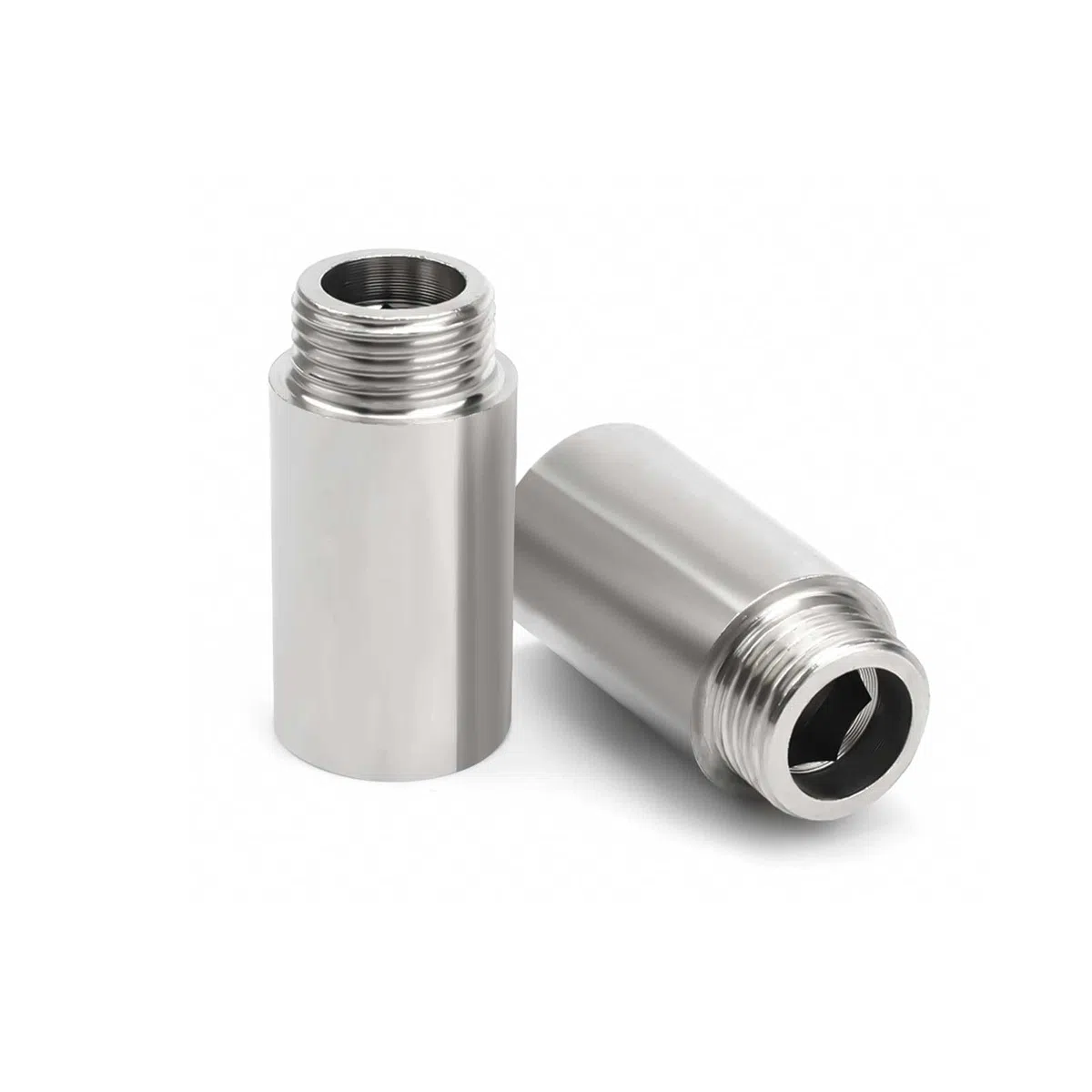prolunga 1/2 pollice 2 Pezzi, 1/2 Pollice Prolunga Rubinetto, Allungabile 4 cm, Acciaio Inossidabile Filettatura Esterna Adattatore Rubinetto, per Rubinetti, Tubi Gas, Soffioni Doccia