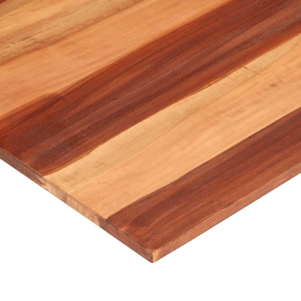 vidaXL Piano in legno massello di acacia ricambio per tavolo da pranzo, 15-16 mm, 60 x 140 cm