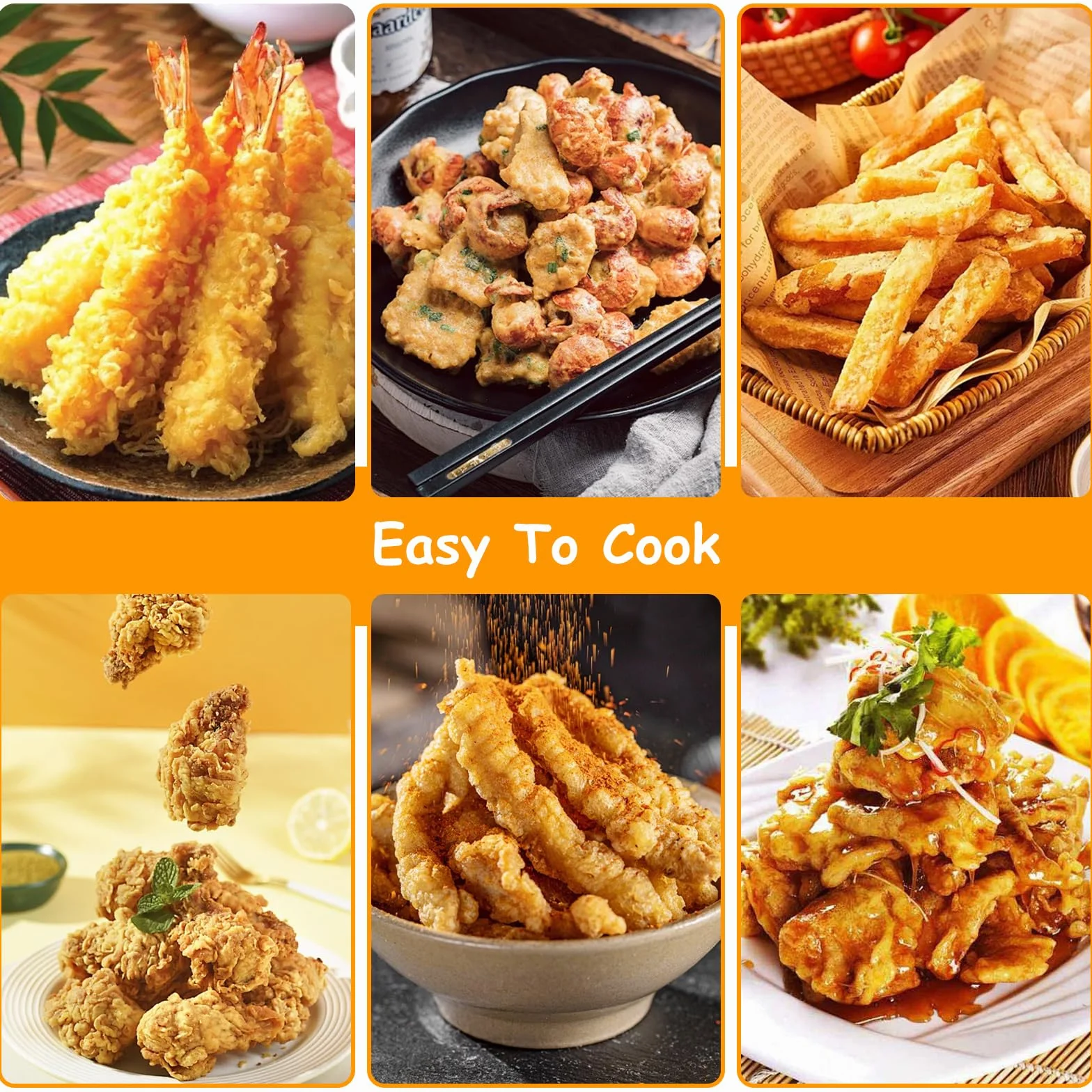 Pentola per Friggere, Friggitrice Tempura in Acciaio Inossidabile 304 Pentola friggitrice Giapponese Giapponese Tempura Friggitrice con Termometro per Pollo Francese, Pesce Secco (24 cm)