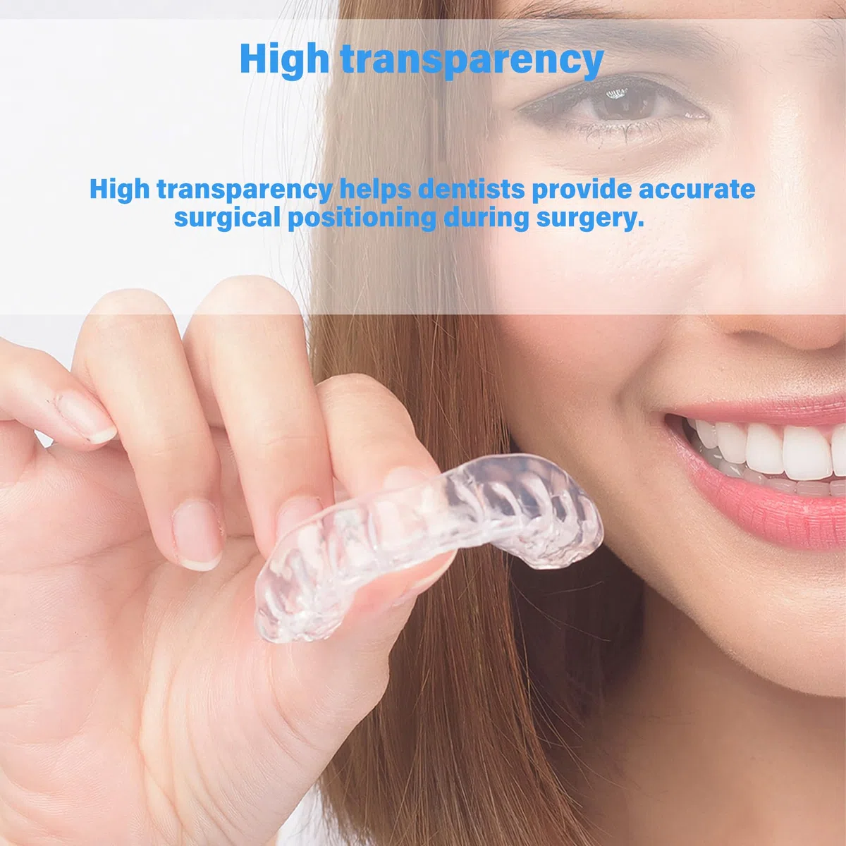 Antinsky Dental Guide Resina per stampante 3D DLP LCD Polimerizzazione UV 405nm per sterilizzazione ad alta temperatura Foratura a basso odore Maschiatura Alta precisione Trasparente 1KG