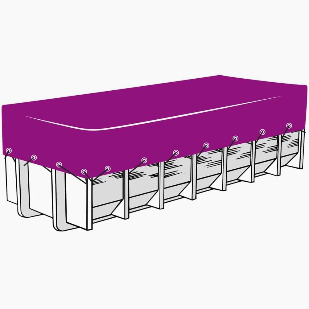vidaXL Rete per Rimorchio Verde 3,5x8 m HDPE, rete di carico, rete carico pianale camion, rete di carico per impieghi gravosi, rete carico camion