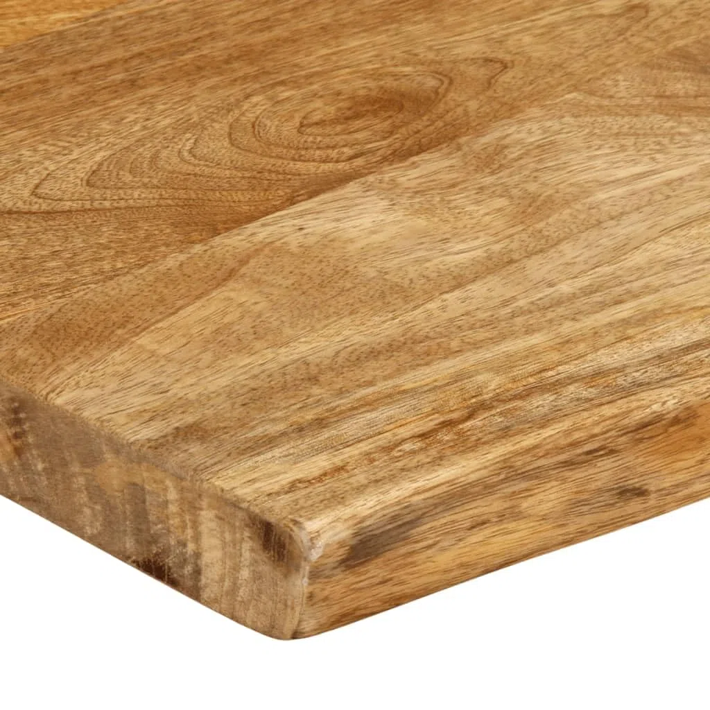vidaXL Piano Tavolo 160x40x2,5 cm Bordi Vivi in Legno Massello Mango