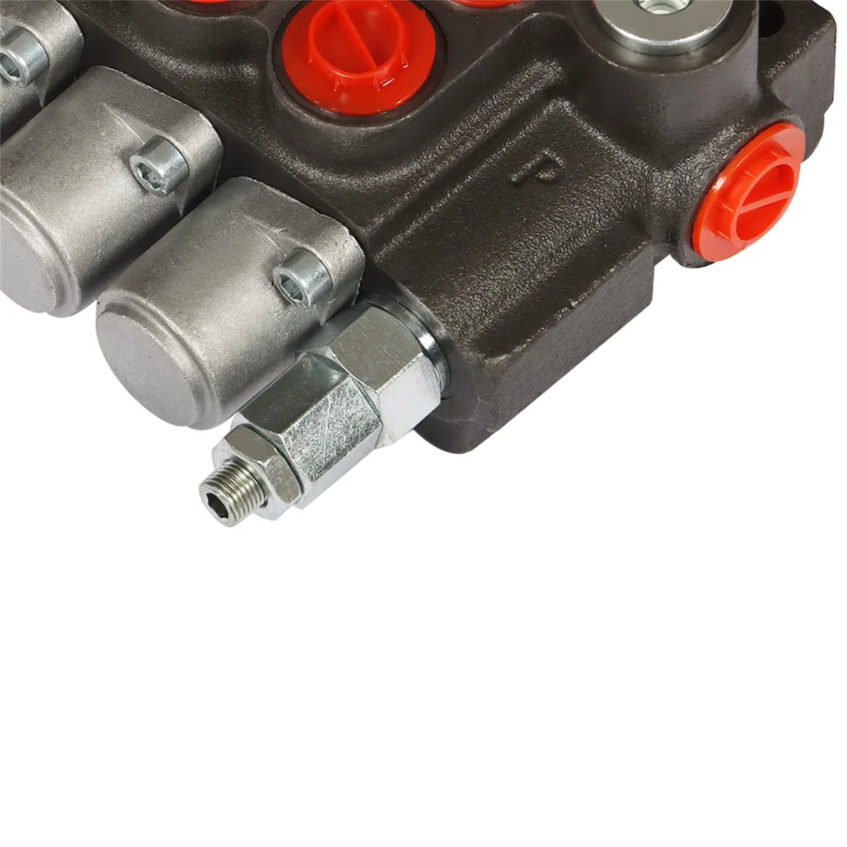 Valvola direzionale idraulica, 7 bobine valvola di carico idraulico 13 gpm, porte sae, valvola a doppia azione 3600 psi valvola direzionale p60 per trattori piccoli trattori caricatori