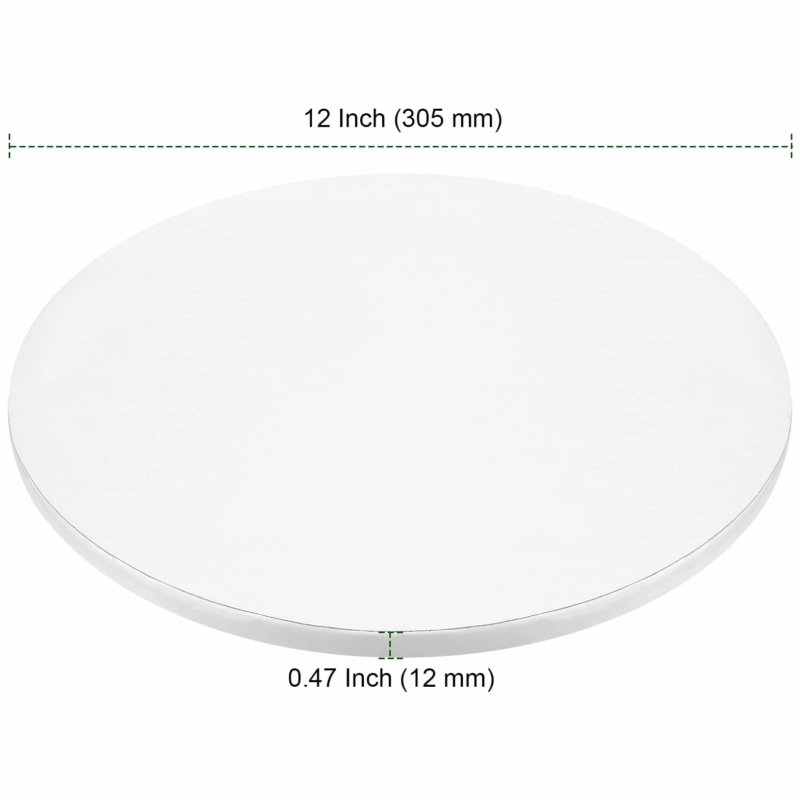Tavole da caffè bianche 30 cm 12 mm rotonde riutilizzabili per torte 8 pezzi