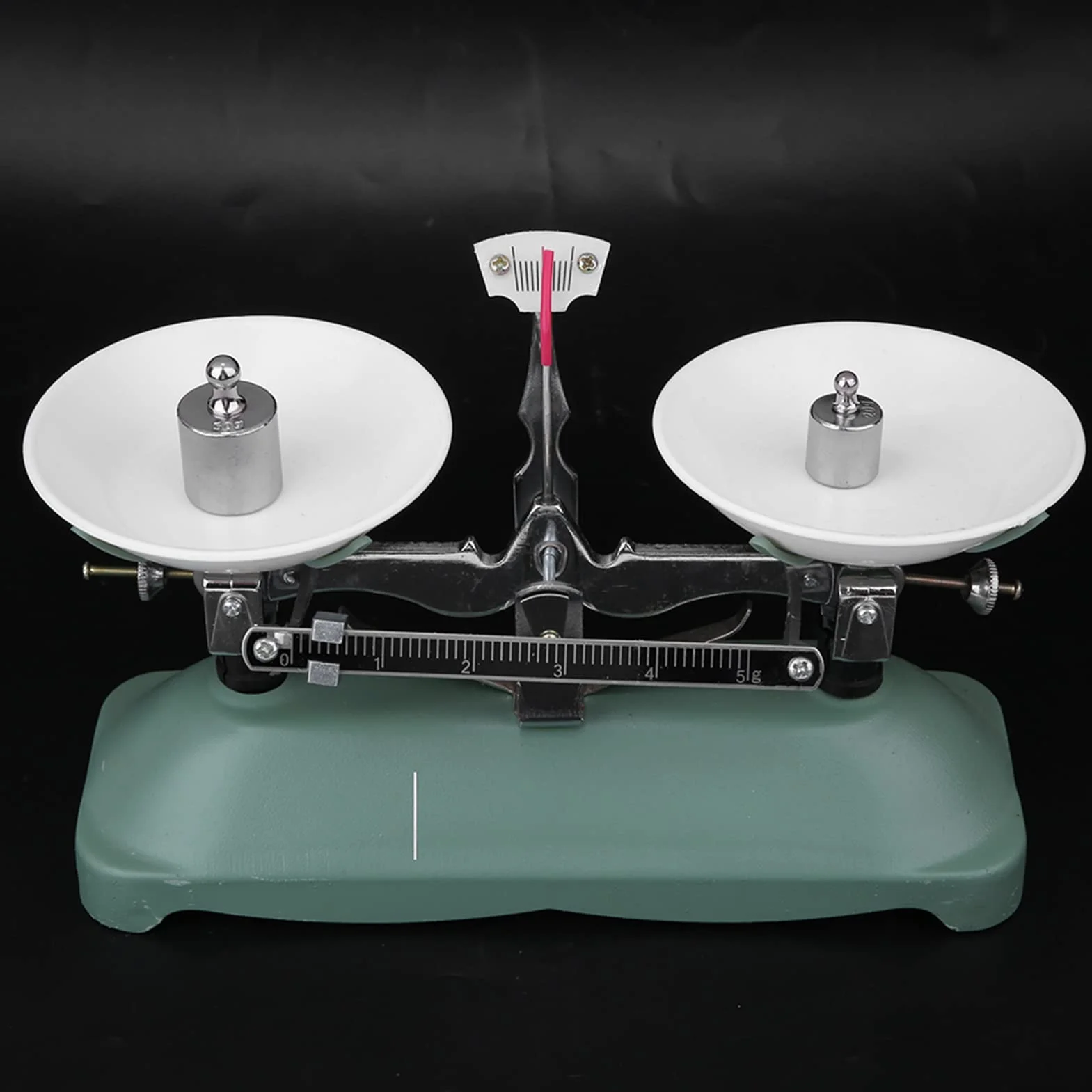 Bilancia Bilancia, Vassoio Bilancia Meccanica da 100 G con Kit Pesi, Attrezzatura Didattica Portatile Per Esperimenti di Laboratorio Fisico di Chimica(100g)