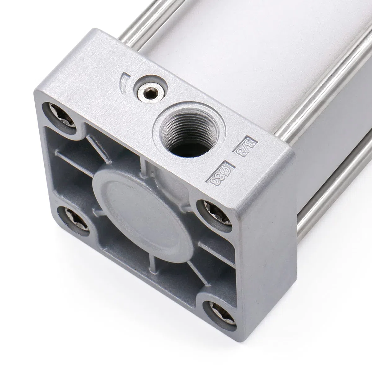 Heschen Cilindro Pneumatico Standard, SC 63-500, PT3/8'' Porta, Alesaggio 63mm, Corsa 500mm, Doppio Effetto