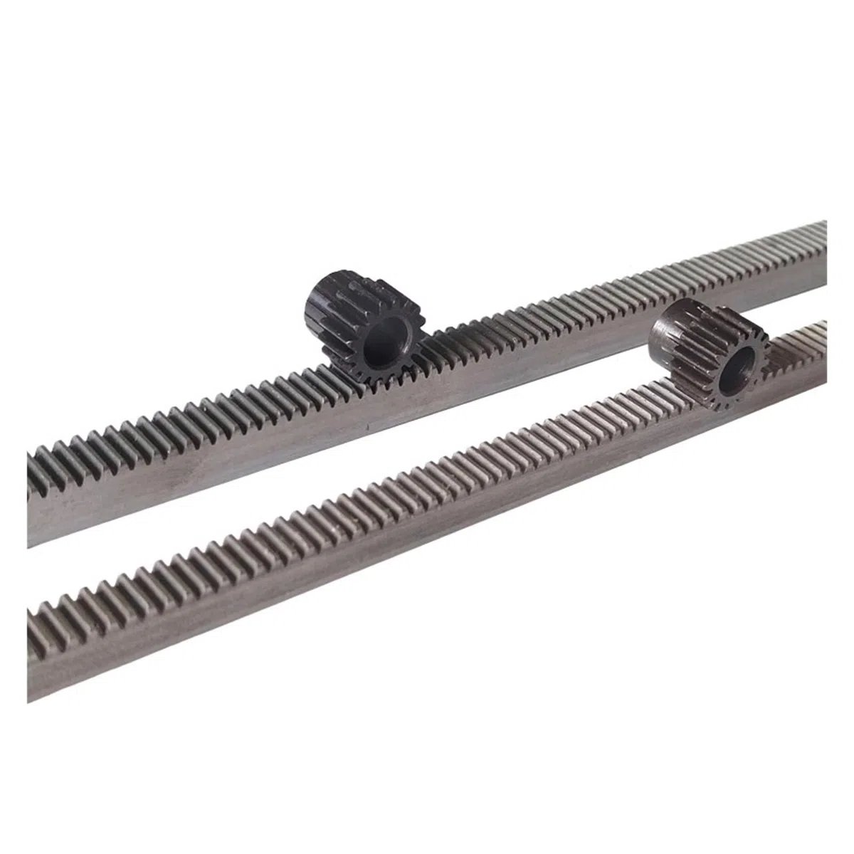 macchinari Pignone industriale 2pcs 1mod 10 * 10 * 500mm cremagliera + 2pcs 15denti 16denti 17denti cremagliera CNC rack 45 # acciaio (dimensioni: 8mm, colore: 15 denti)