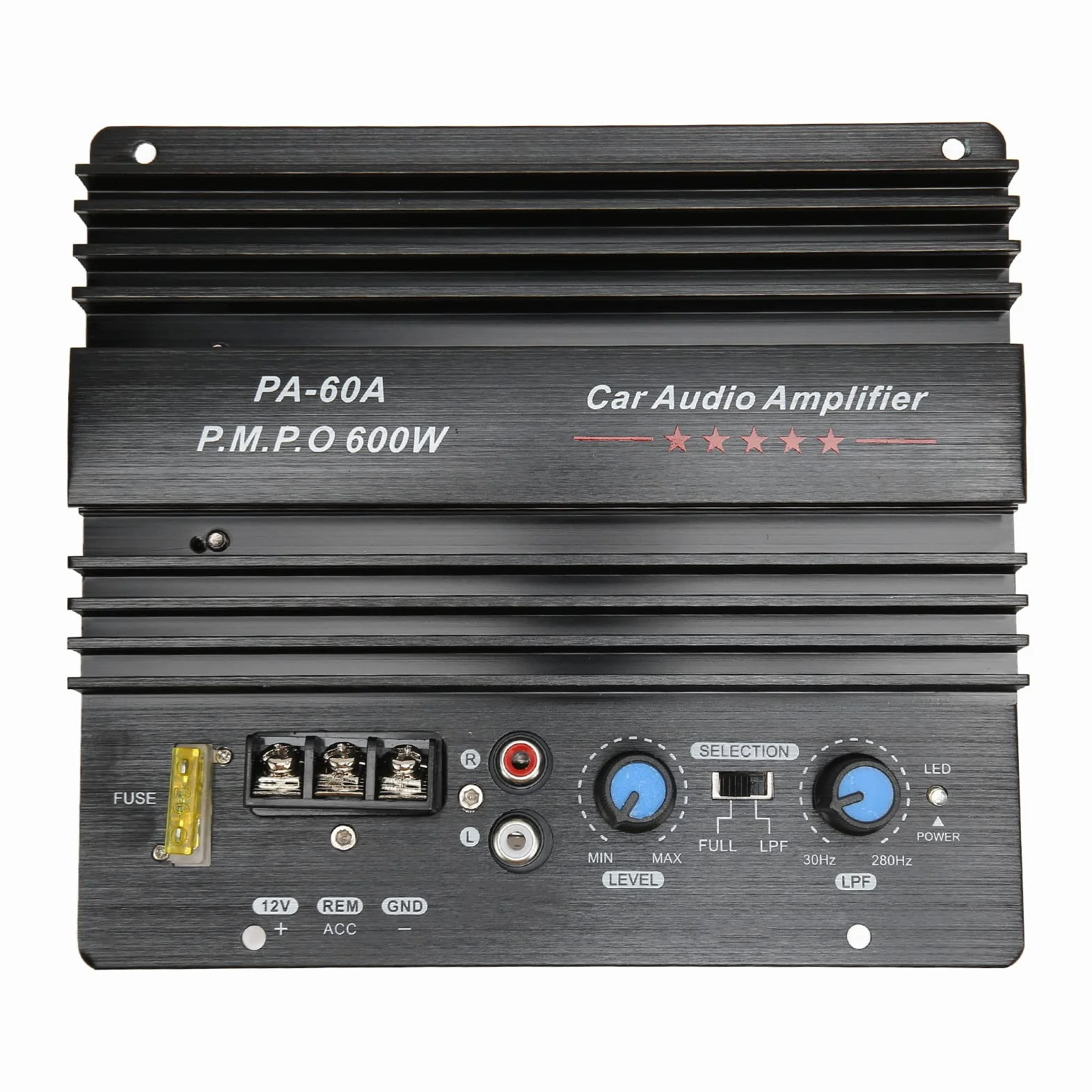 Amplificatore Audio per Auto da 600 W, Scheda Amplificatore Digitale Scheda Amplificatore Subwoofer per Bassi Ad Alta Potenza 12V, Modulo Scheda Amplificatore di Potenza per