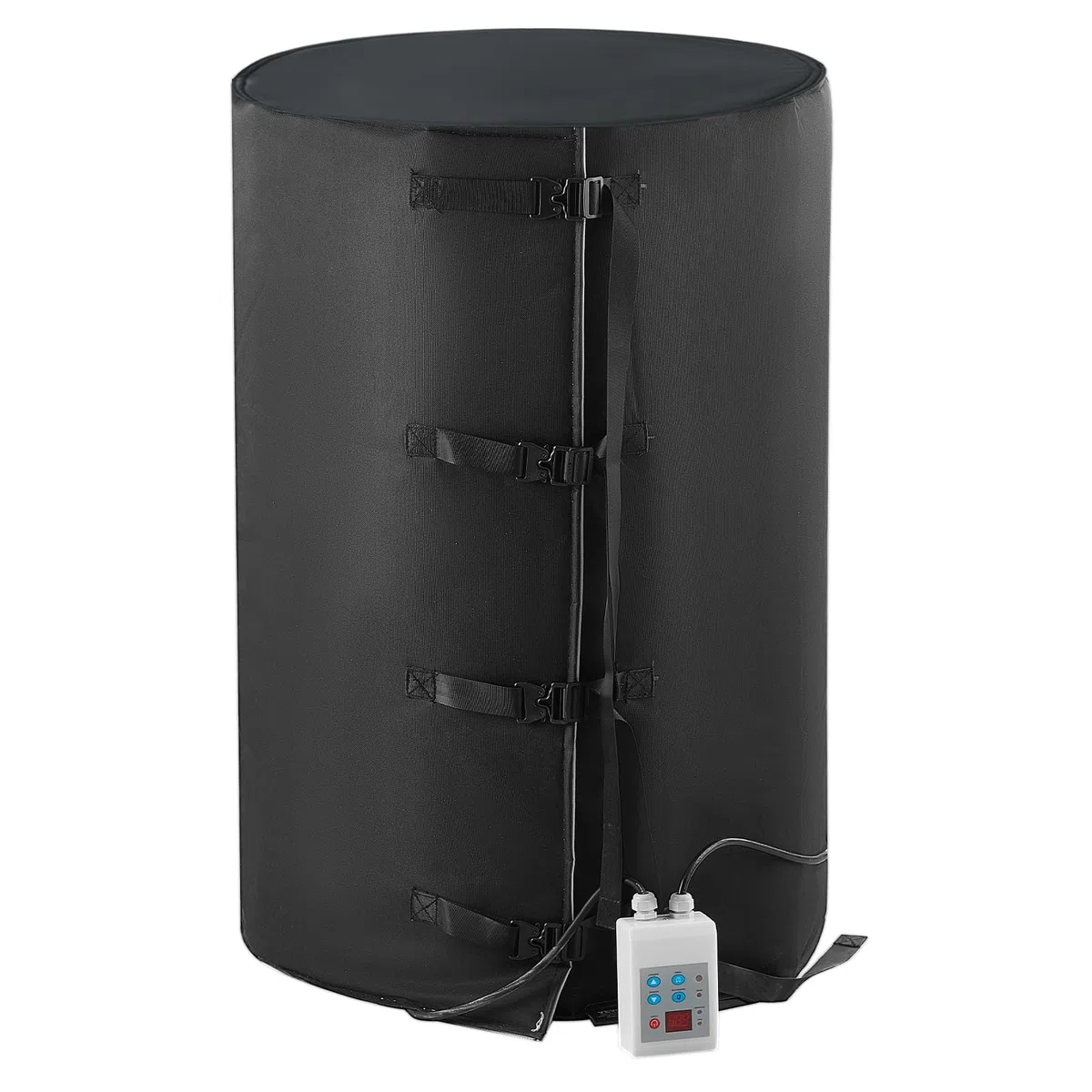 VEVOR Riscaldatore per fusti in metallo 1300 W, Coperta riscaldante per fusti da 55 galloni, -17,78°C-62,78°C, Termostato indipendente, Cintura riscaldante per fusti per grasso impermeabile