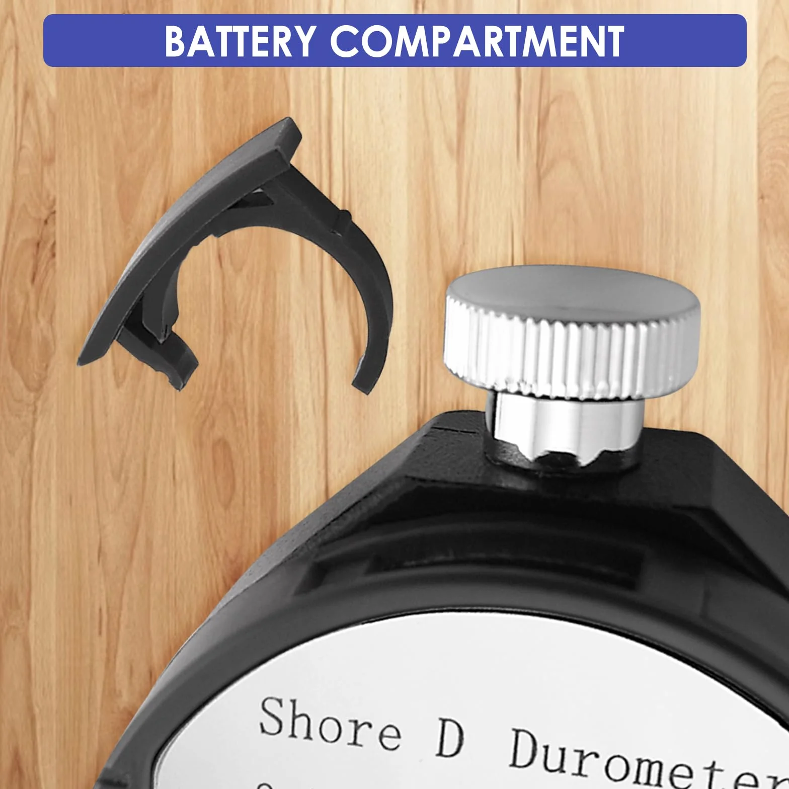 Digitale Palmare Shore D Gomma Plastica Durezza Tester 0-100HD Durometro con Data Hold e Auto Calibrazione