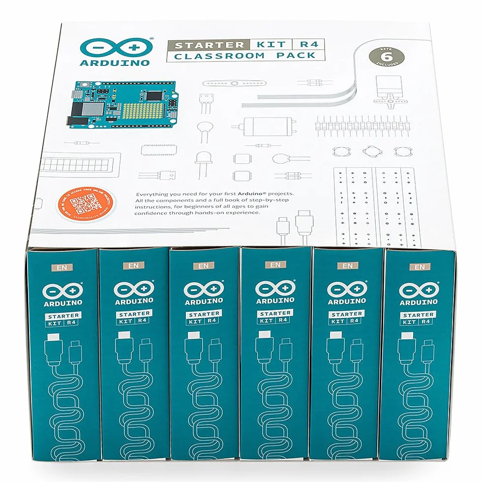 Arduino Starter Kit R4 [K000007_R4] - Impara Elettronica e Programmazione con la Scheda Uno R4 WiFi | 13 Progetti guidati, Libro Stampato + Certificazione Ufficiale