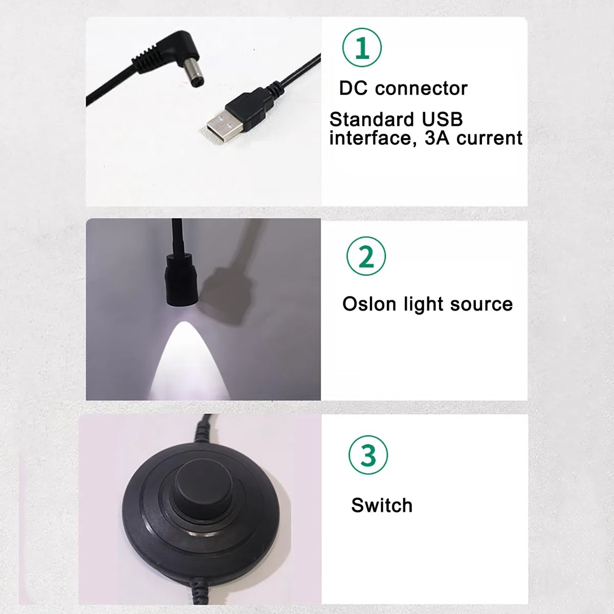 Lampada Per Esame Medico Mobile Da Pavimento Flessibile A Collo D'Oca Con Base Ponderata Per Ginecologia Odontoiatria Lampada Senza Ombre