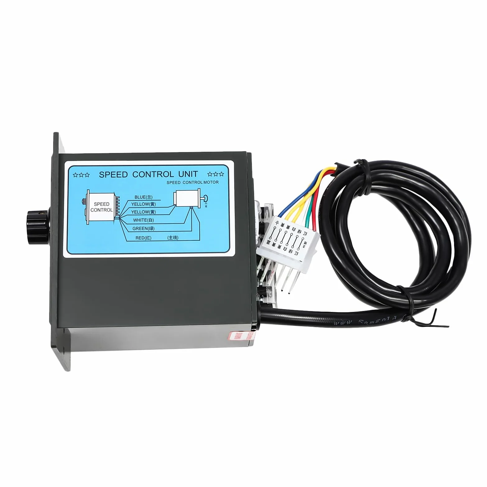Motoriduttore a vite senza fine 120 W AC 220 V con regolatore di velocità, 90 – 1650 RPM, alta coppia motore elettrico riduttore 30K, velocità regolabile