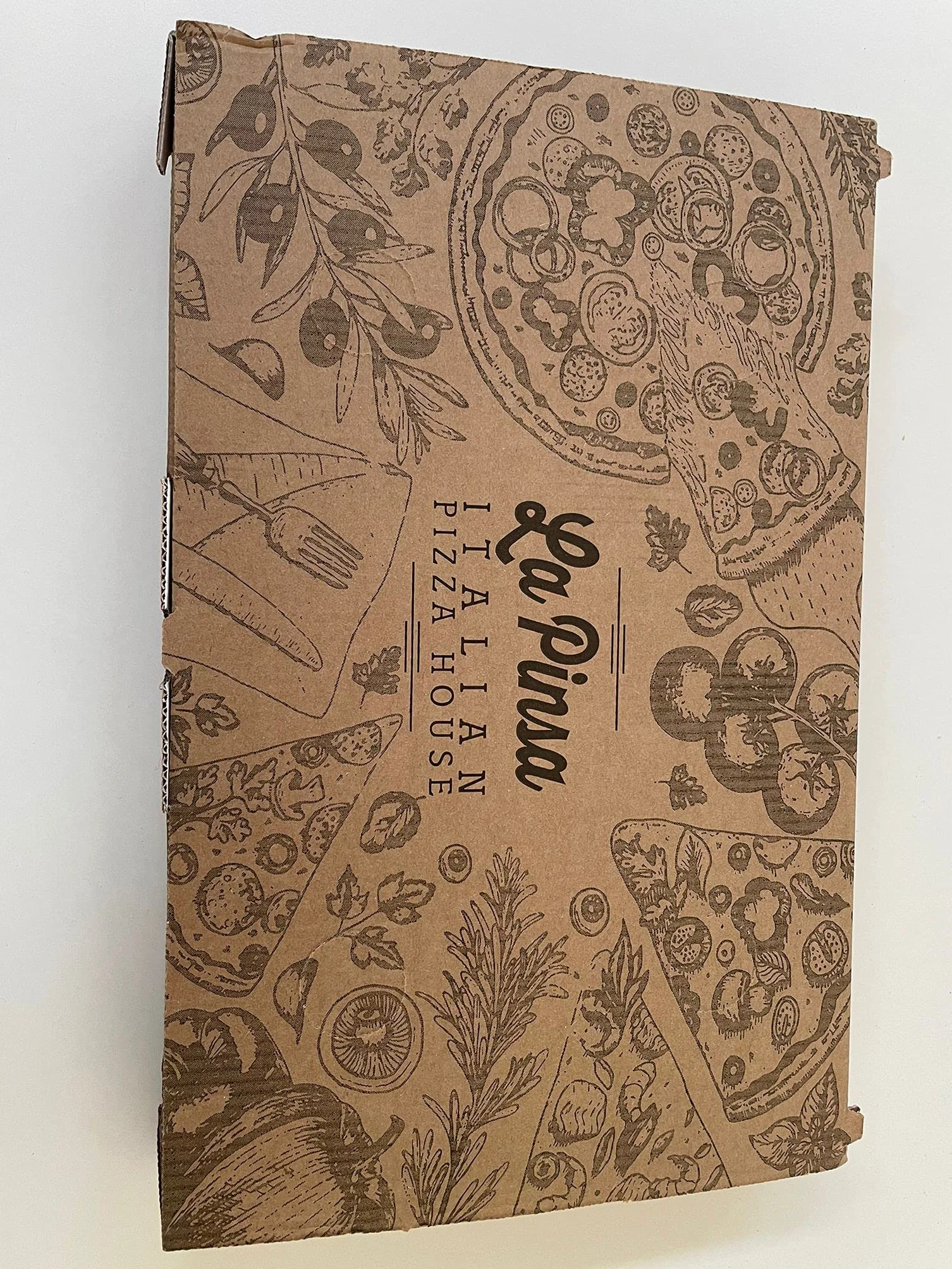 La Pinsa Italian Pizza House Scatola Pizza 36cm x 23cm H3,9cm Box per Teglia 70pz