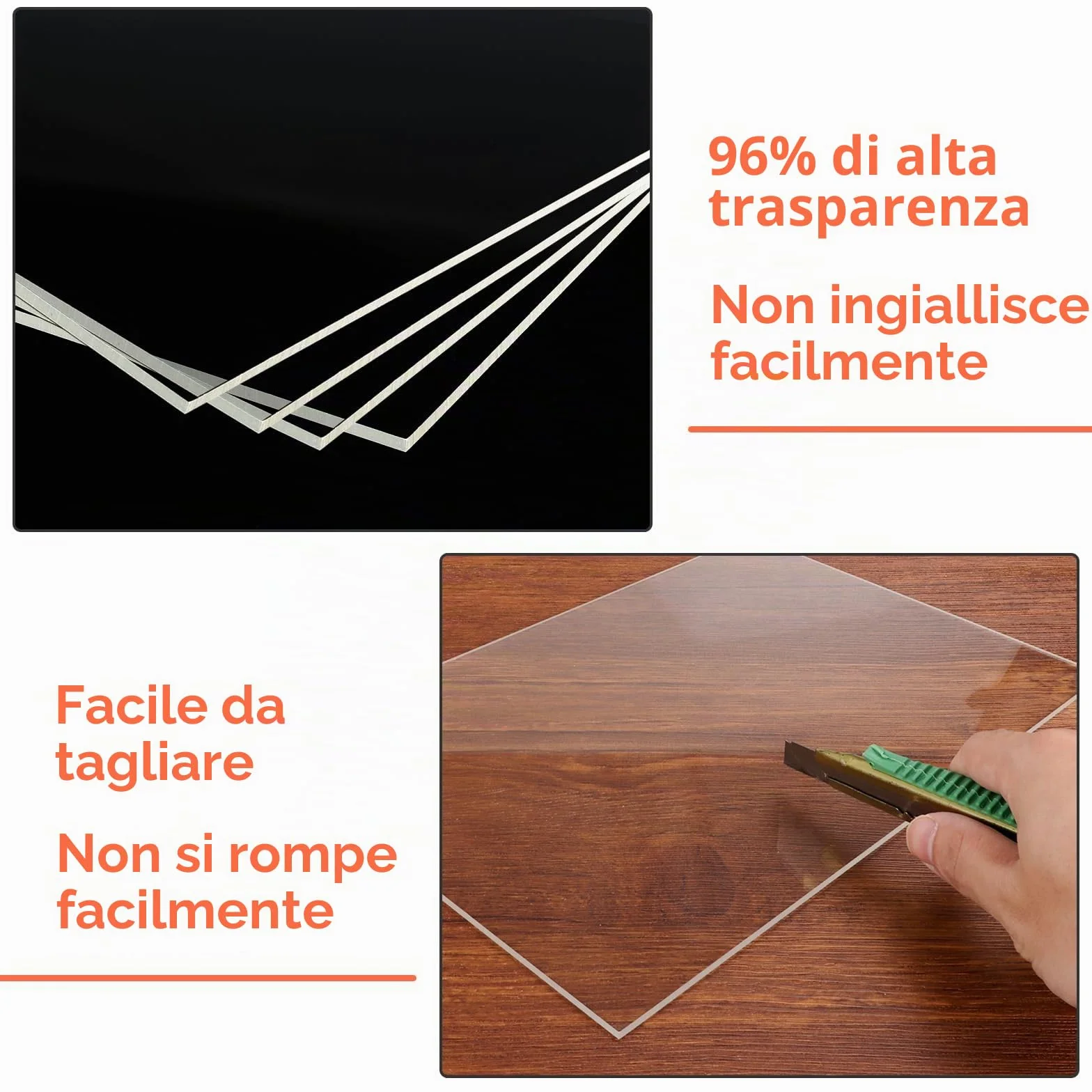 YOUNTHYE 10 pannelli in plexiglass 210 x 297 x 3 mm, fogli acrilici trasparenti A4, spessore 3 mm, per cornici fotografiche, esposizioni di progetti, pittura, pittura